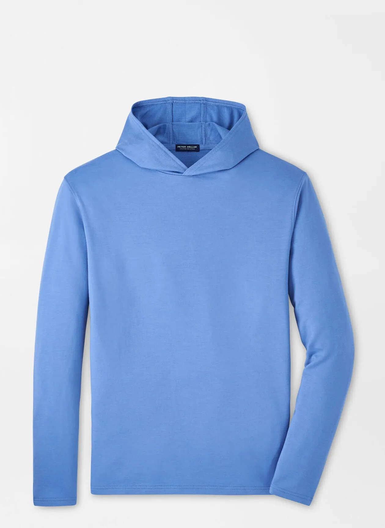 Peter Millar Mens Tailored Fit Excursionist Flex Hoodie - BROOK BLUE