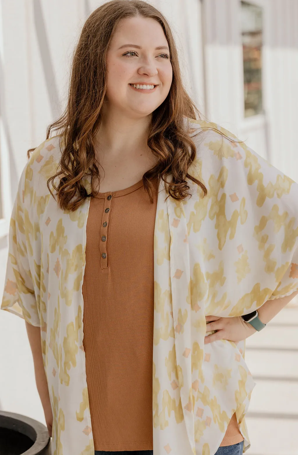 PEYTON CURVY/REG DOLMAN SLEEVE OVERSIZED KIMONO