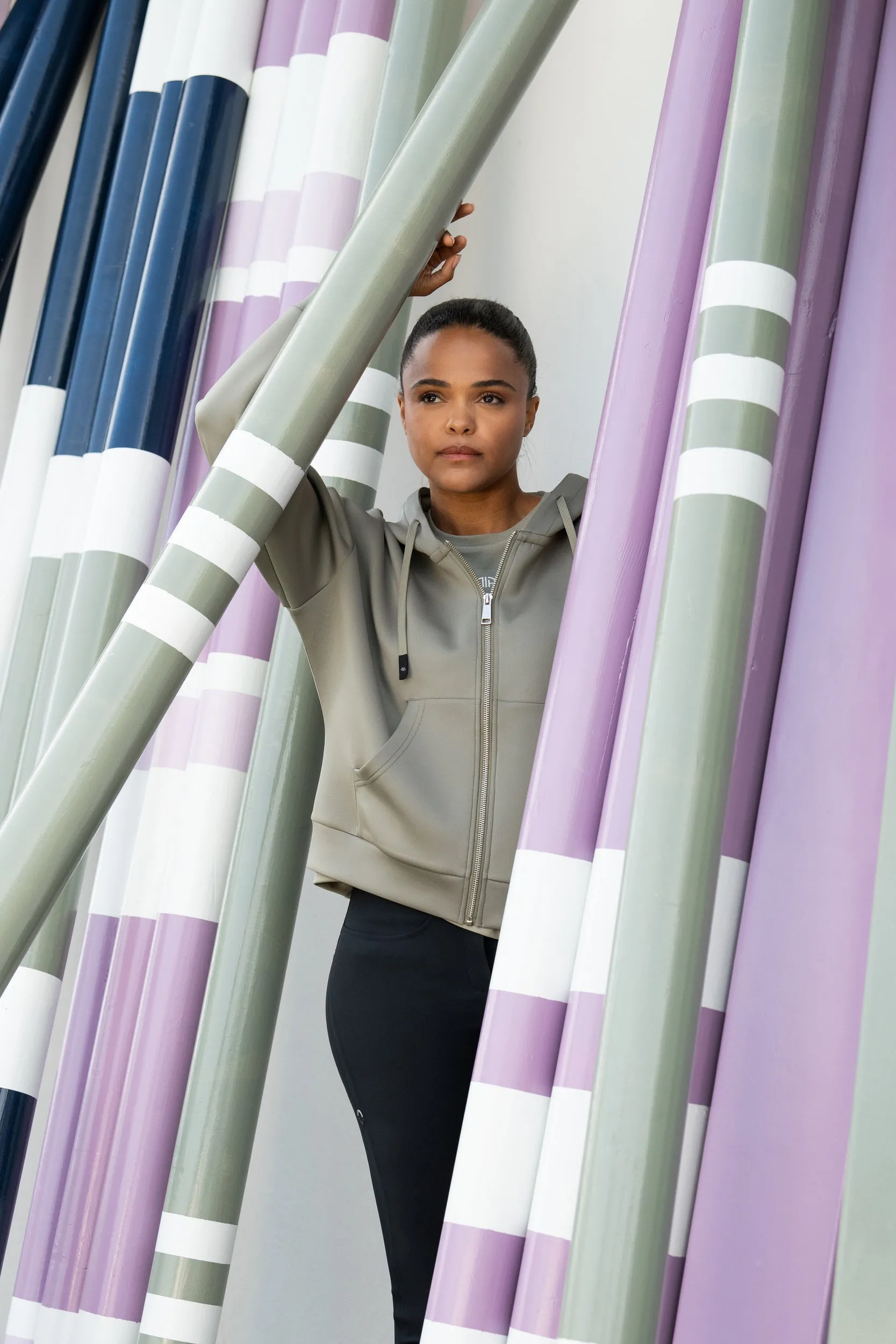 Pikeur Athleisure hoody jacket in moss