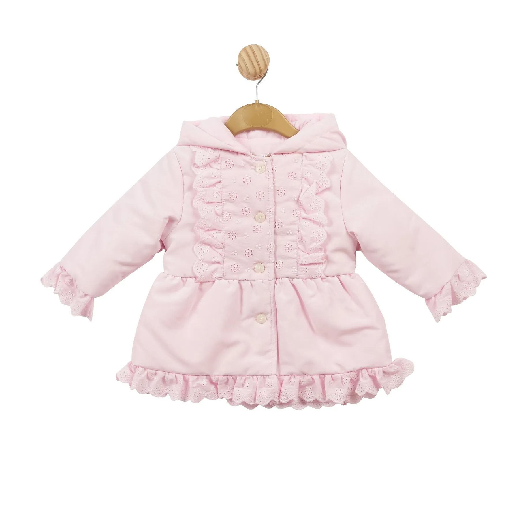 Pink Broderie Anglais Coat