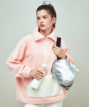 PIV'VEE Giant Fleece Anorak - Peony Pink