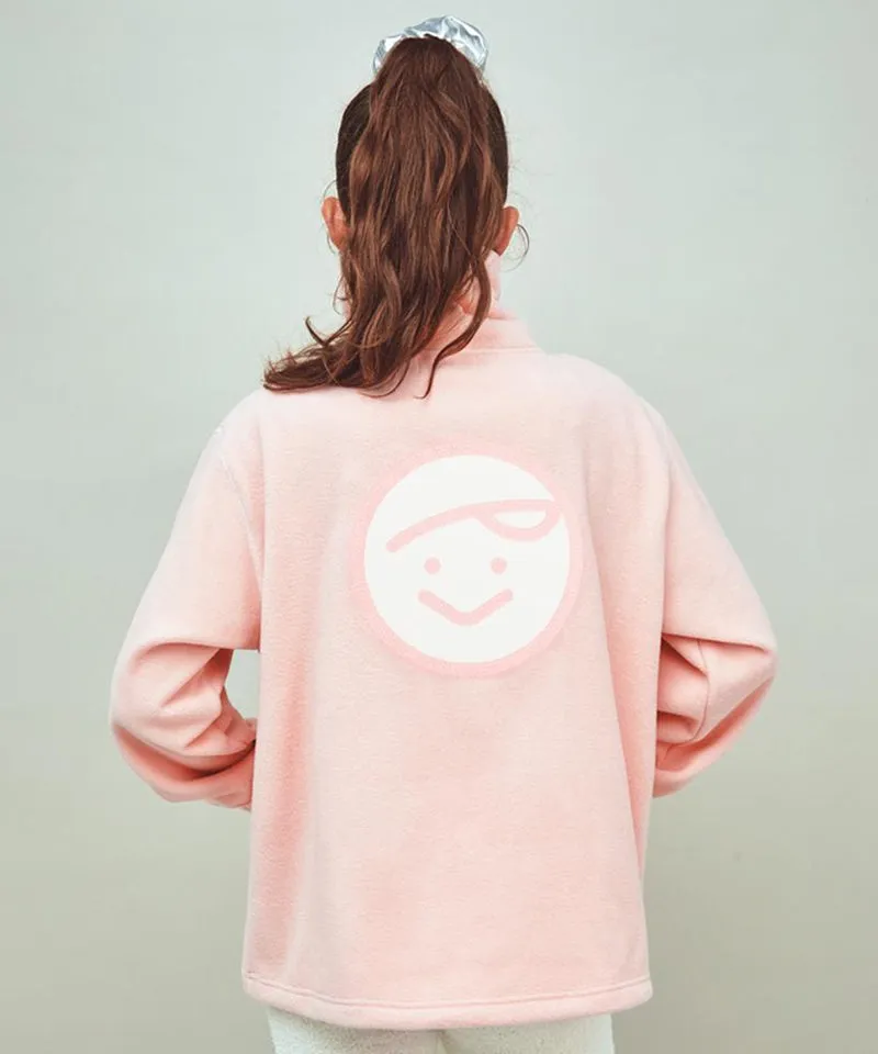PIV'VEE Giant Fleece Anorak - Peony Pink