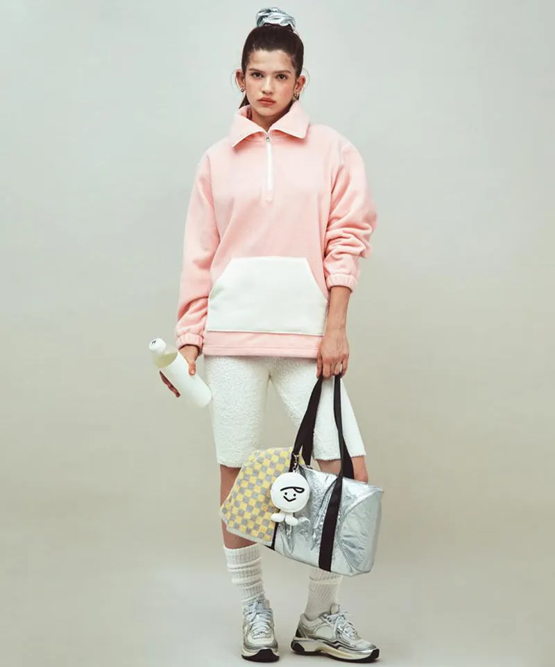 PIV'VEE Giant Fleece Anorak - Peony Pink