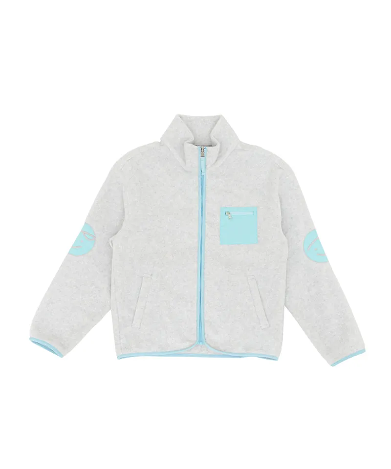 PIV'VEE Twins Fleece Jumper - Snow Gray