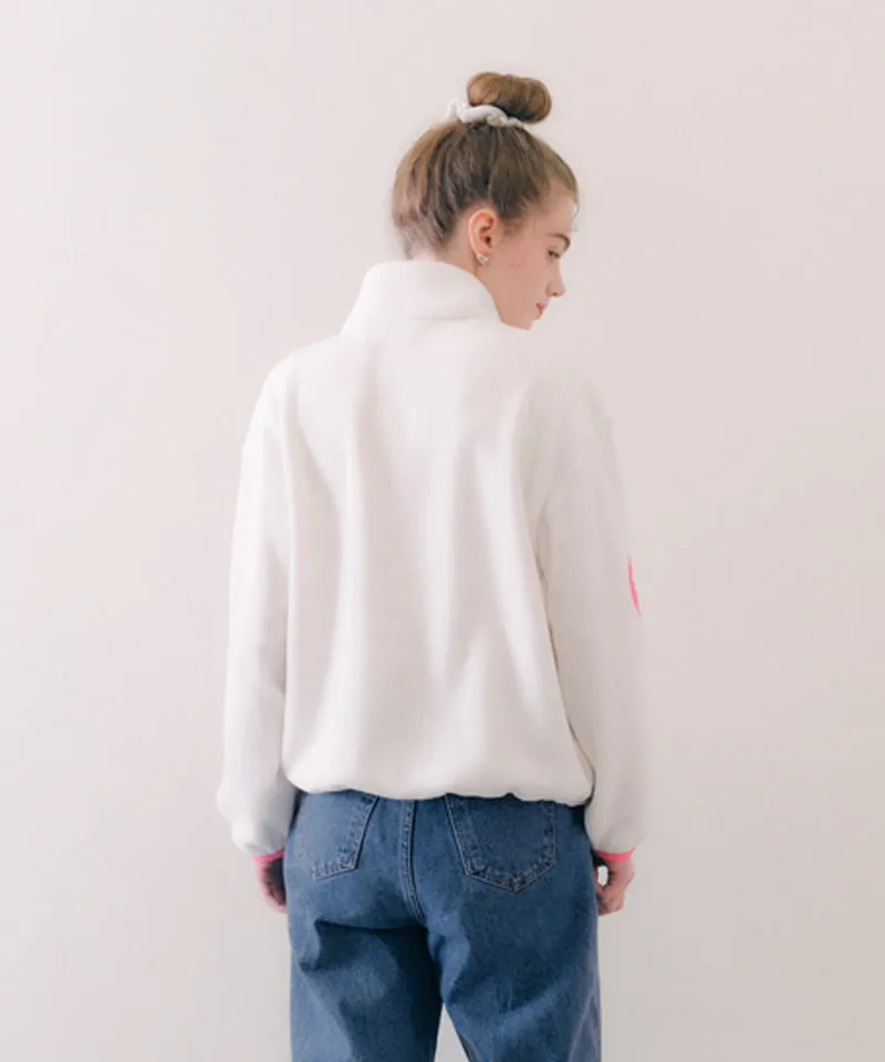 PIV'VEE Twins Fleece Jumper - White