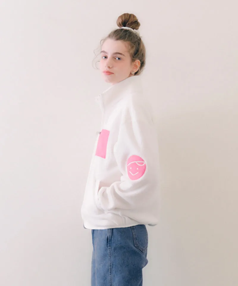 PIV'VEE Twins Fleece Jumper - White