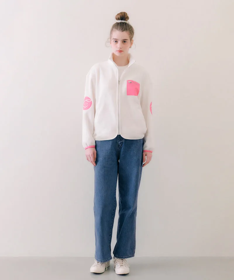 PIV'VEE Twins Fleece Jumper - White