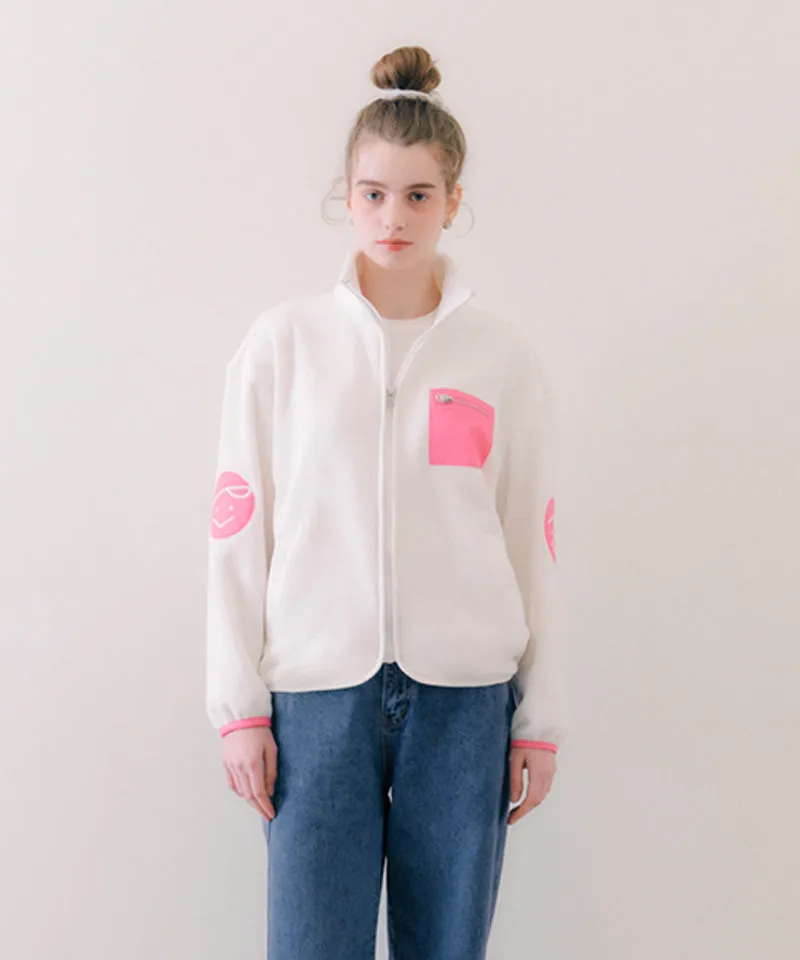 PIV'VEE Twins Fleece Jumper - White
