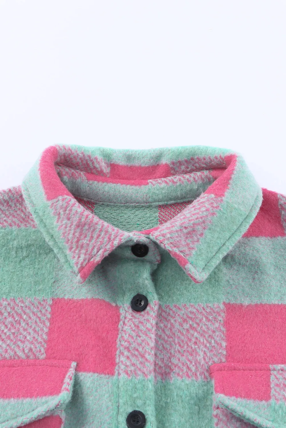Plaid Pattern Oversized Shacket
