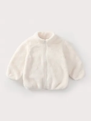 Plush Teddy Zip Up Jacket