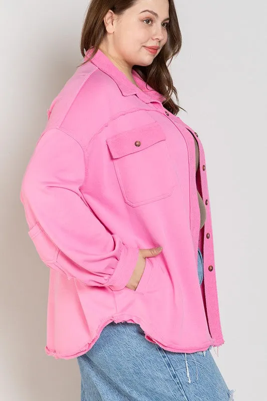 POL Button Front Closure Jacket