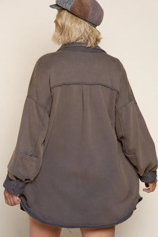 POL Button Front Closure Jacket