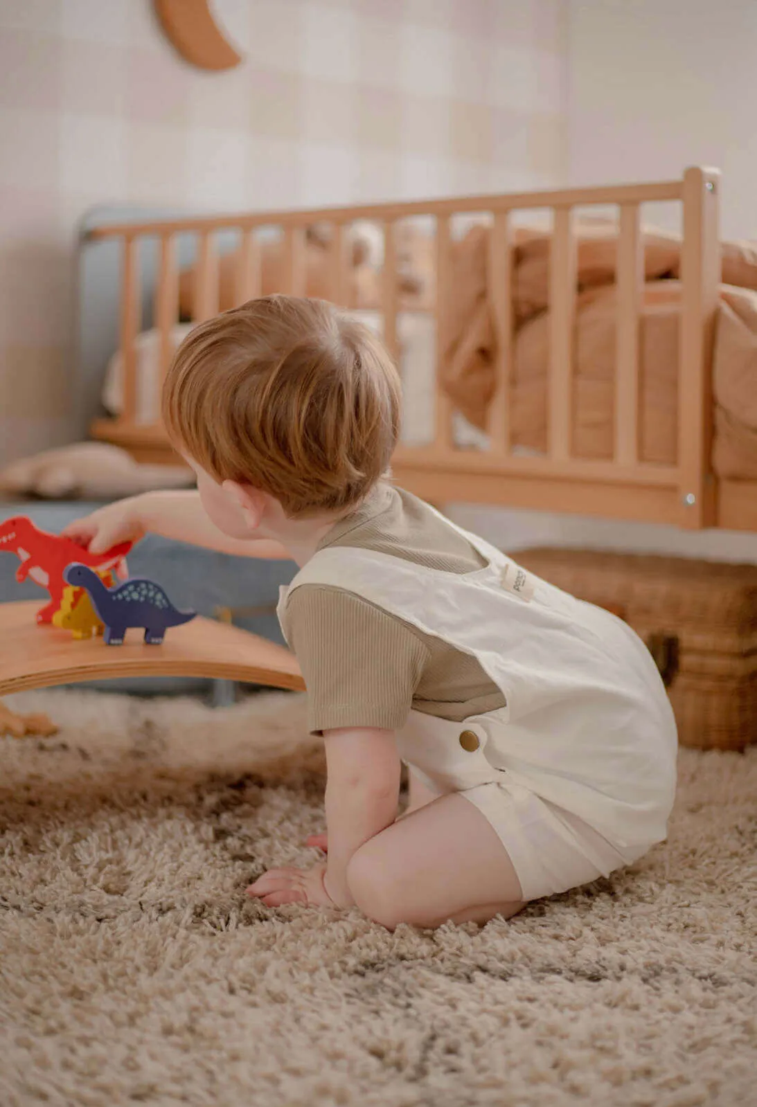 Ponchik Babies   Kids - Cotton Dungaree Overalls - Daisy