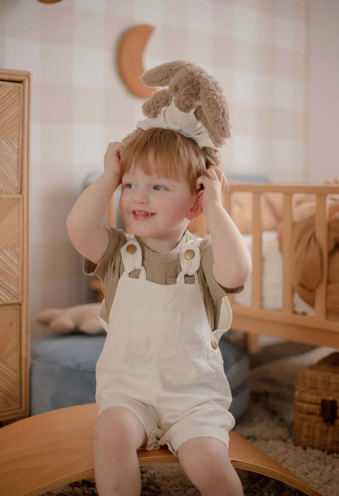 Ponchik Babies   Kids - Cotton Dungaree Overalls - Daisy