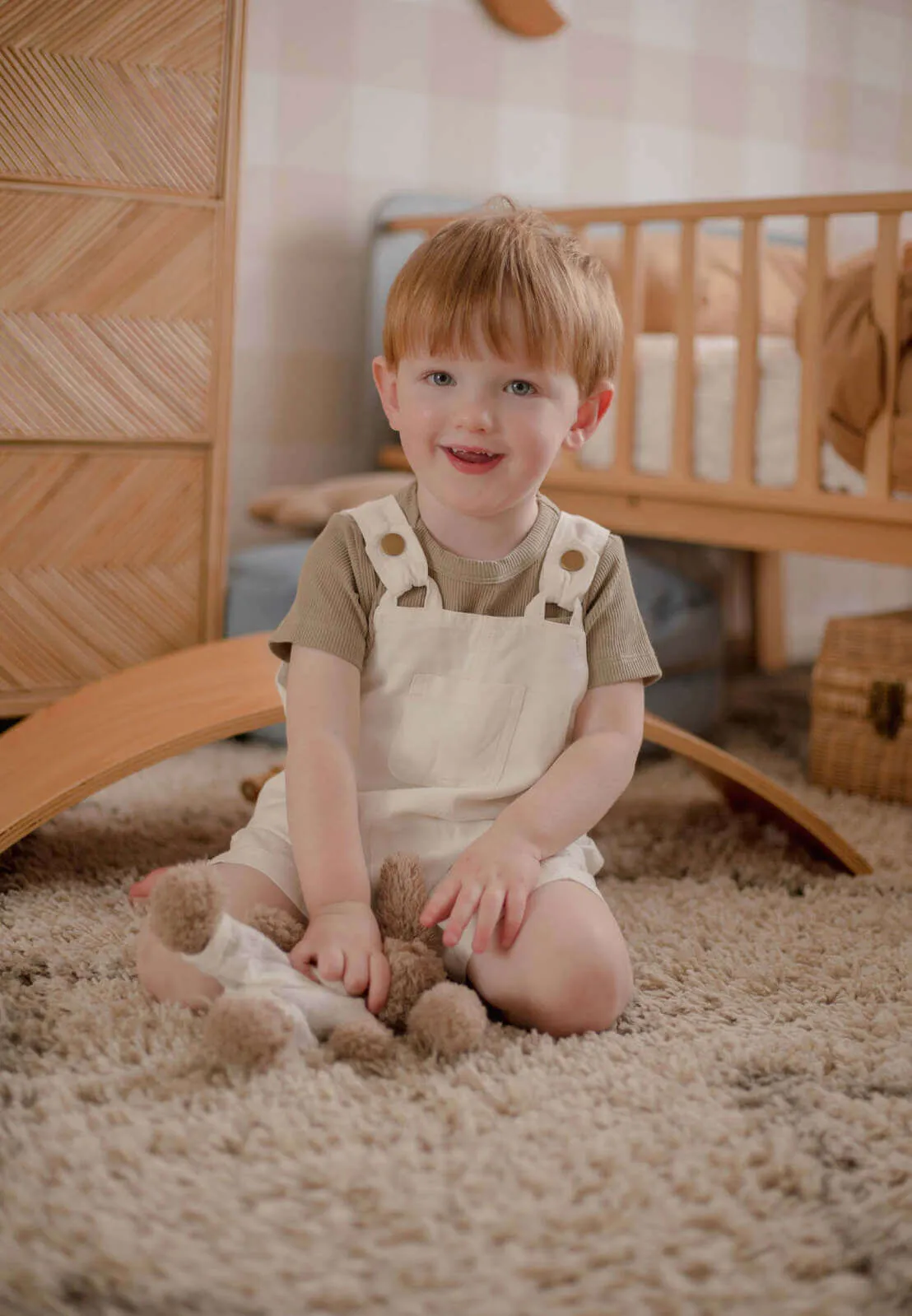 Ponchik Babies   Kids - Cotton Dungaree Overalls - Daisy