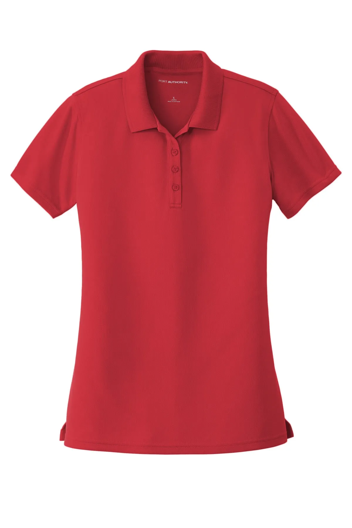 Port Authority Women's Dry Zone UV Micro-Mesh Polo. LK110 Rich Red