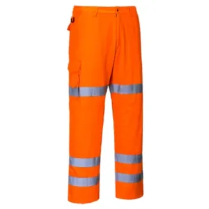 Portwest Rail RIS 3279 Hi-Vis 3-Band Kneepad pocket Combat Trousers - RT49