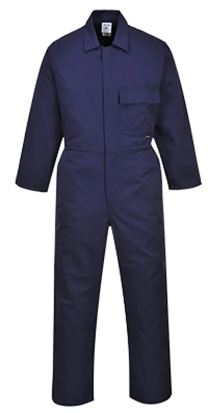 Portwest Standard Coverall Boiler Suit Stud Front - C802