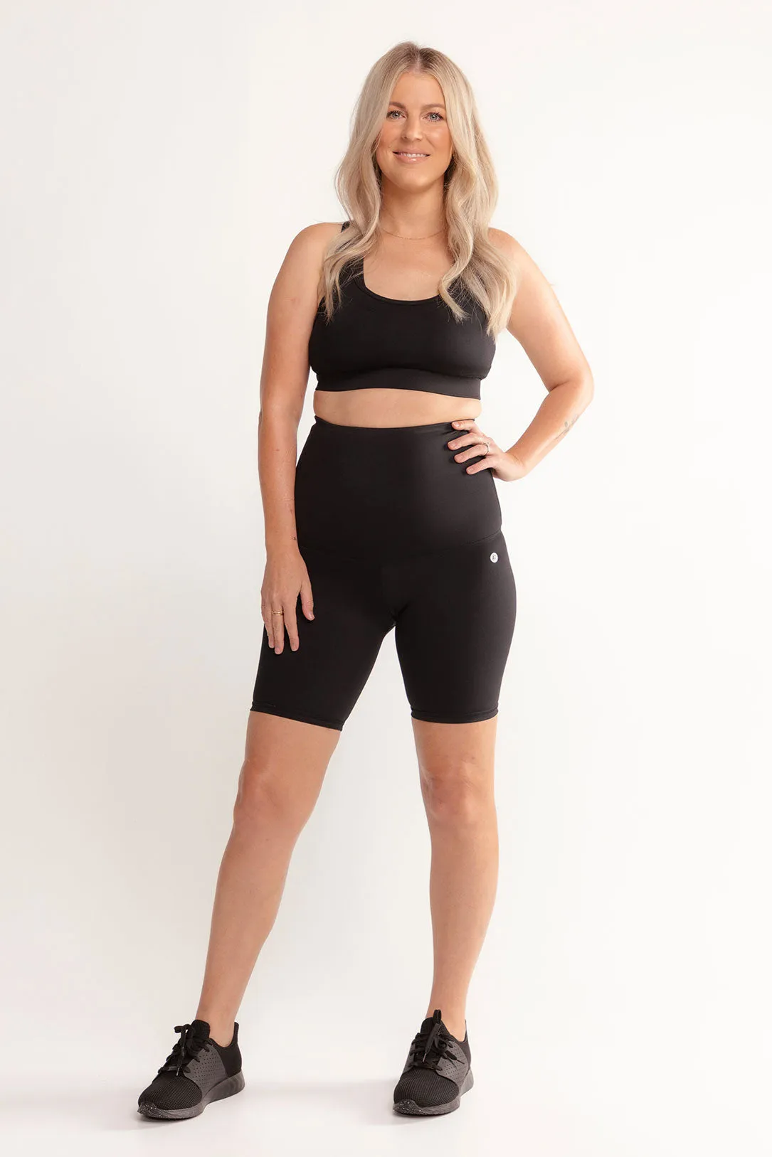 Postpartum Recovery Bike Short - Black