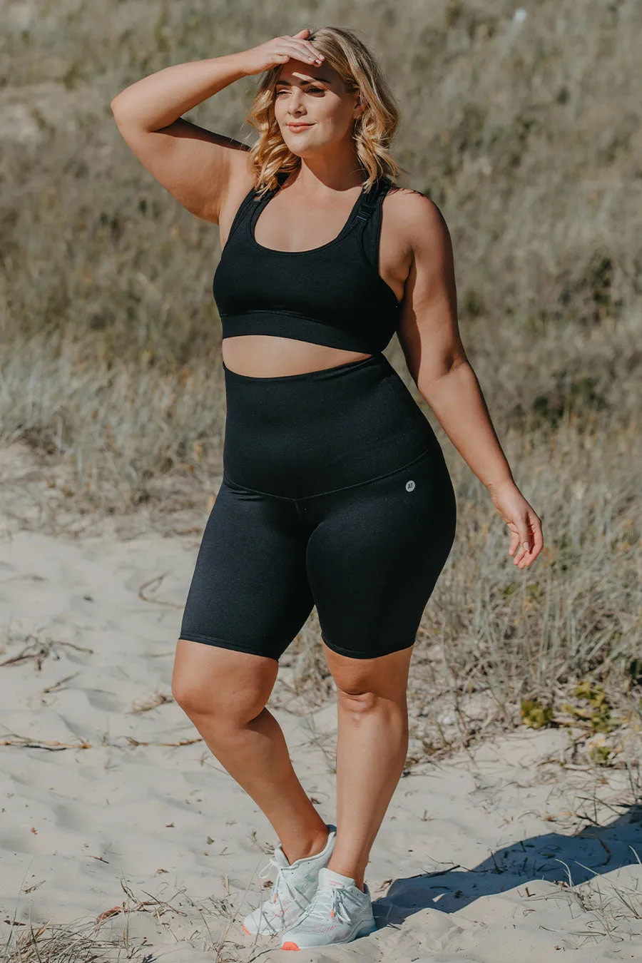 Postpartum Recovery Bike Short - Black