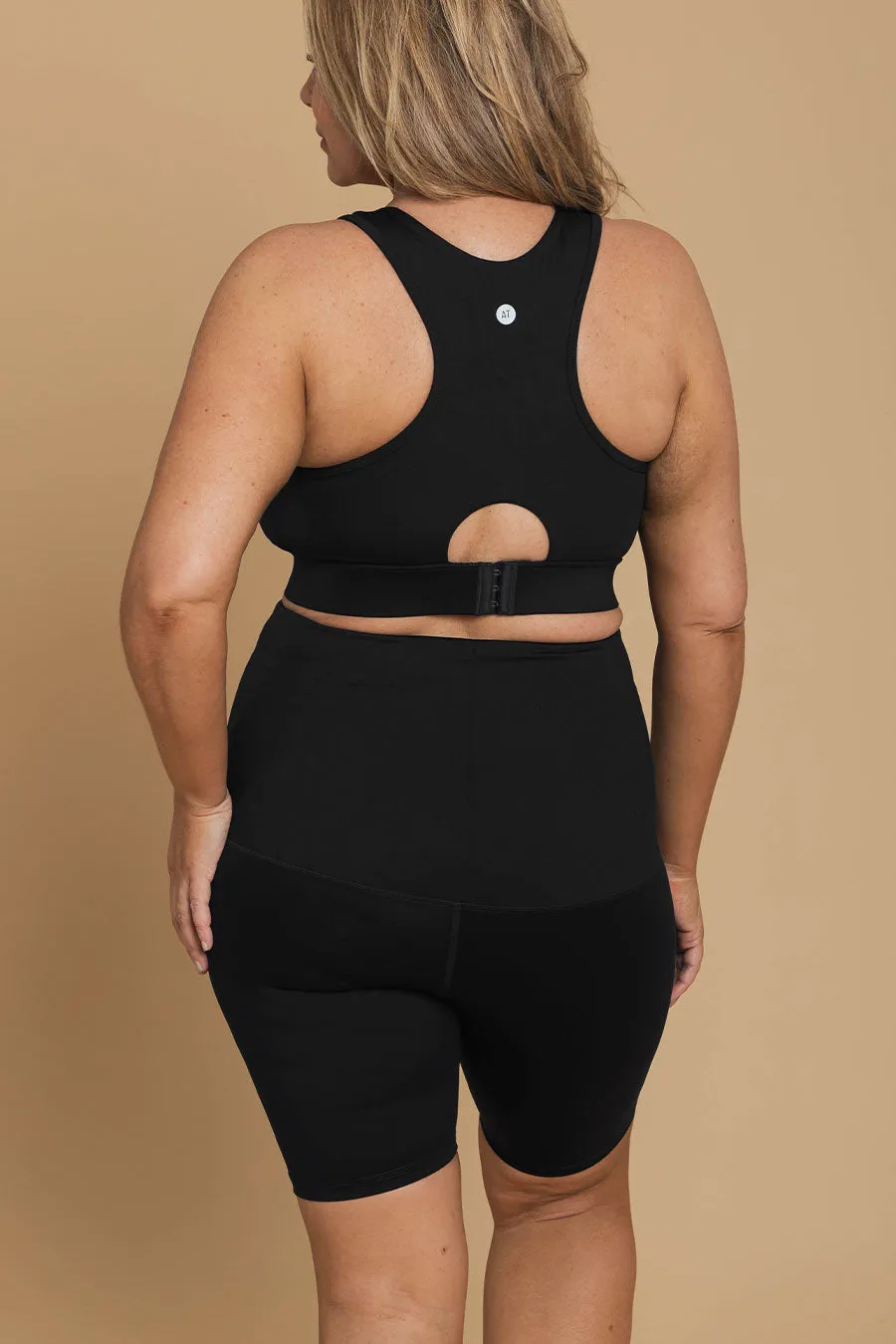 Postpartum Recovery Bike Short - Black
