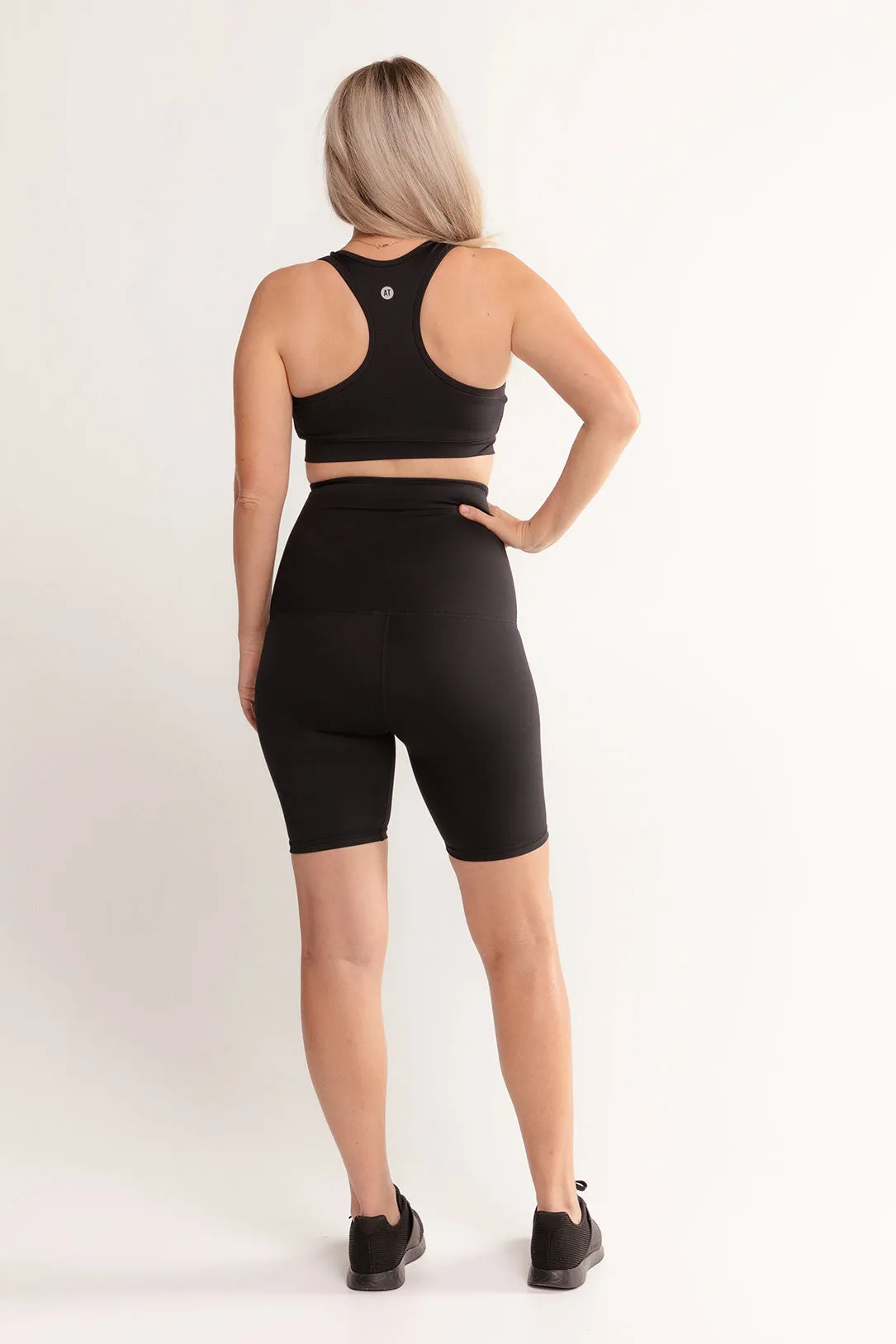 Postpartum Recovery Bike Short - Black