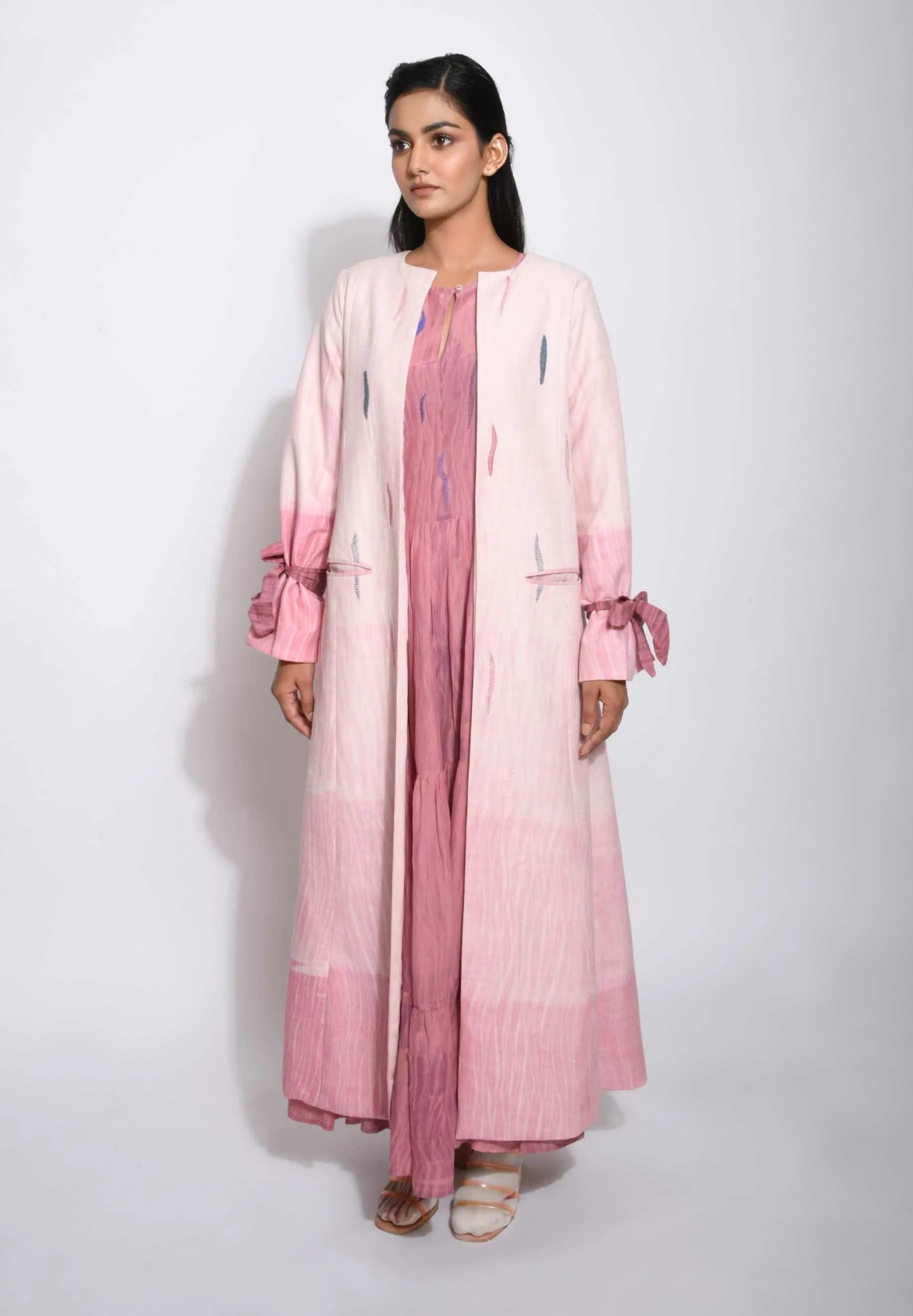 Powder Pink Overcoat Jacket