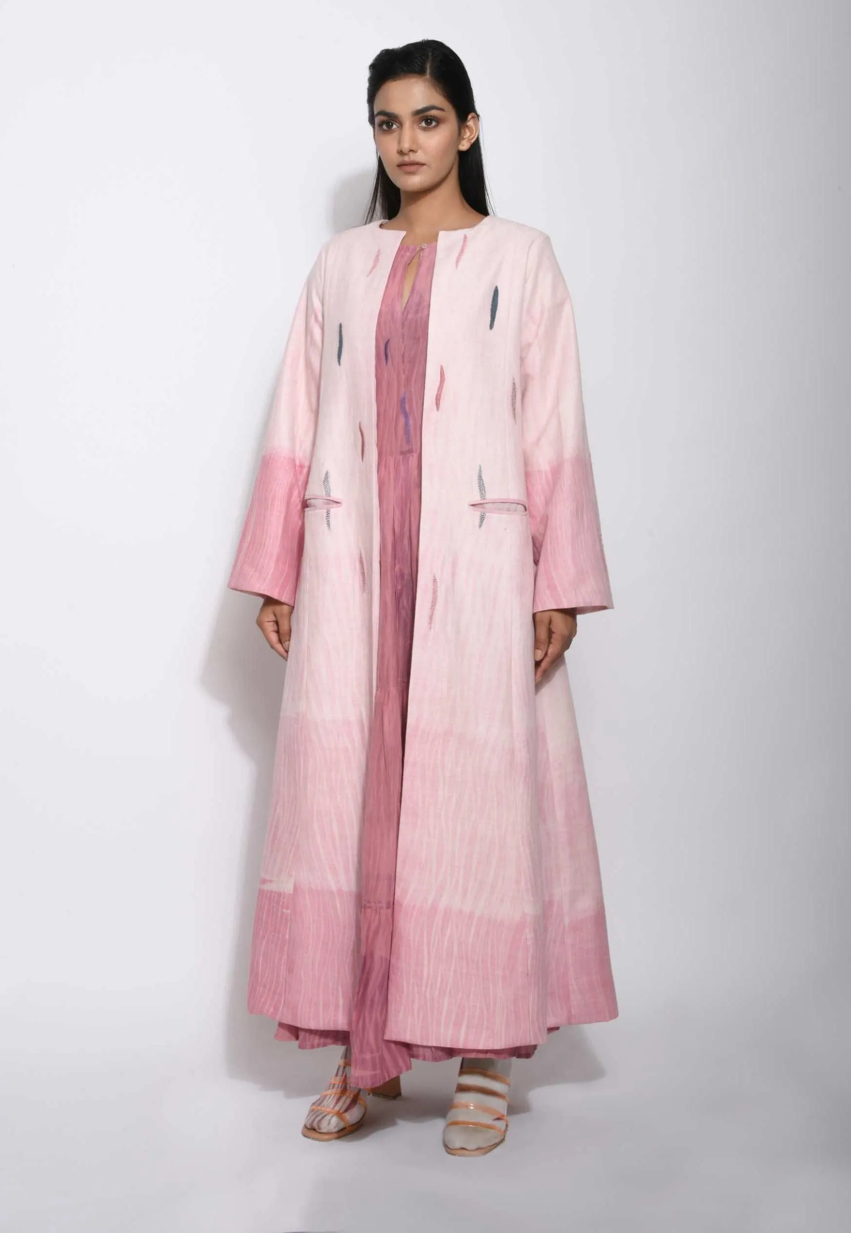 Powder Pink Overcoat Jacket