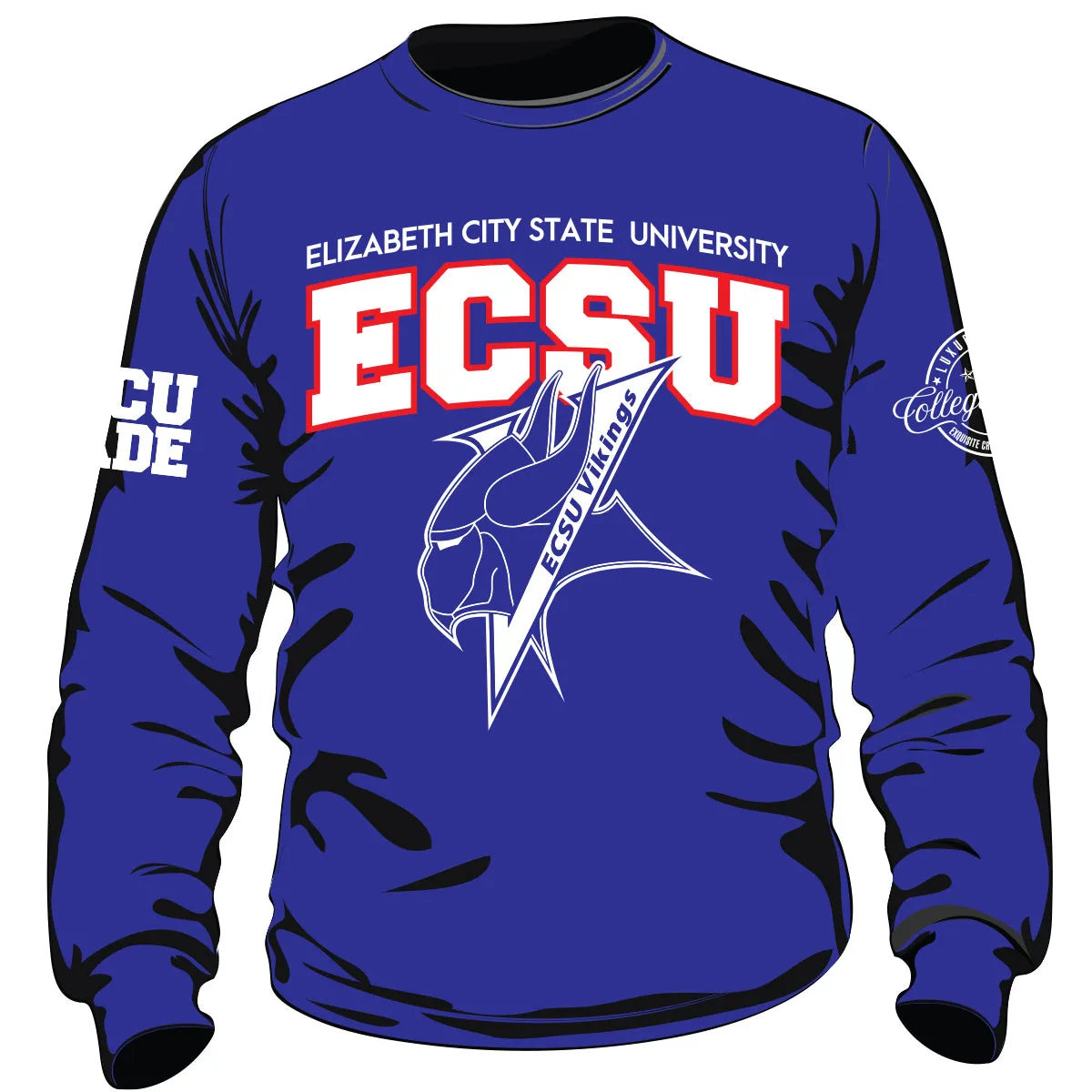 Pre Order ( Ship April 20 )  ECSU | CIAA Chenille CHAMPS SS | Unisex Sweatshirt (aja)
