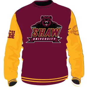 Pre Order ( Ship April 20 )  SHAW Univ | CIAA Chenille CHAMPS SS | Unisex Sweatshirt (aja)