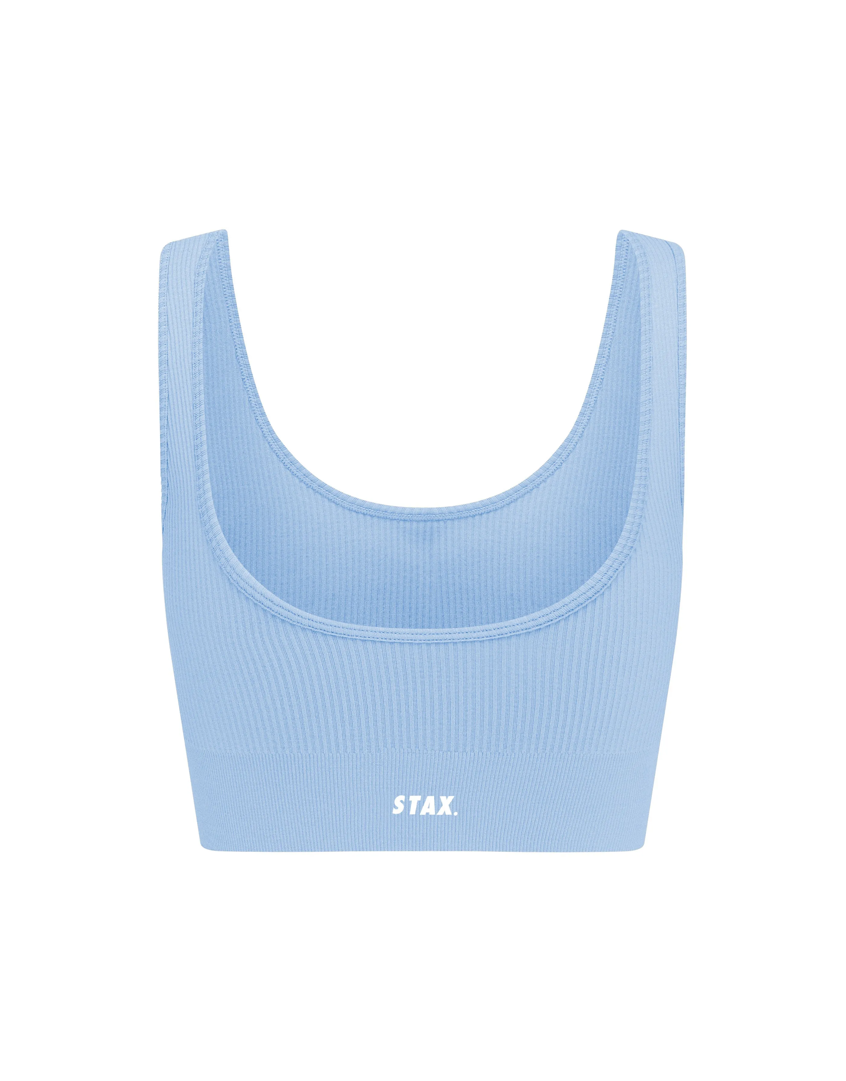 Premium Seamless Low Back Crop Lounge V5.1 - Baby Blue
