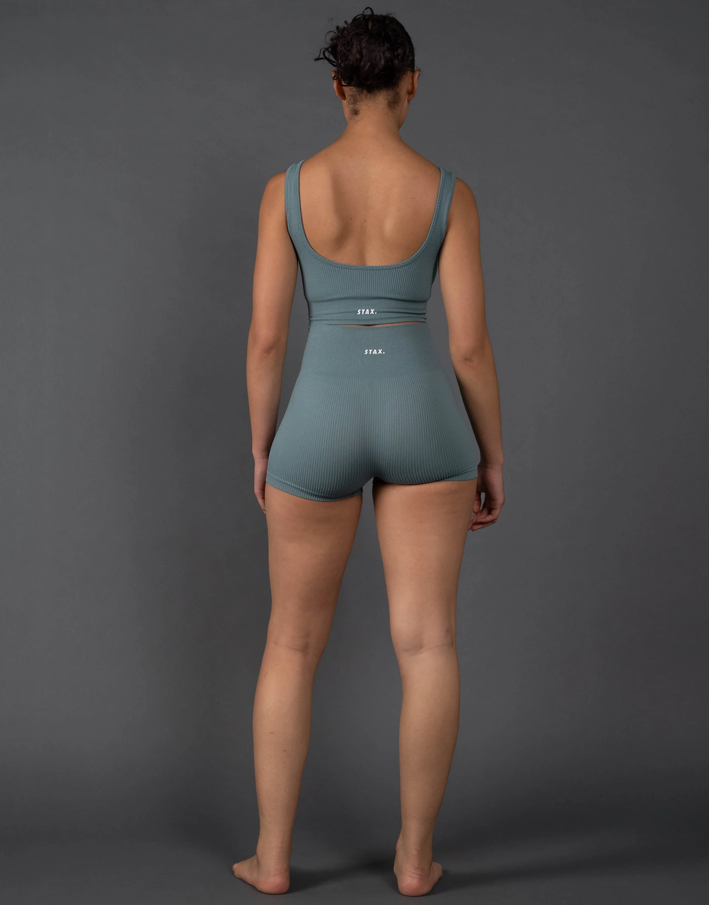 Premium Seamless Low Back Crop Lounge V5.1 - Mist