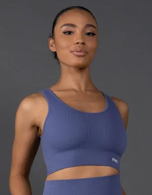 Premium Seamless Low Back Crop Lounge V5.1 - Topaz