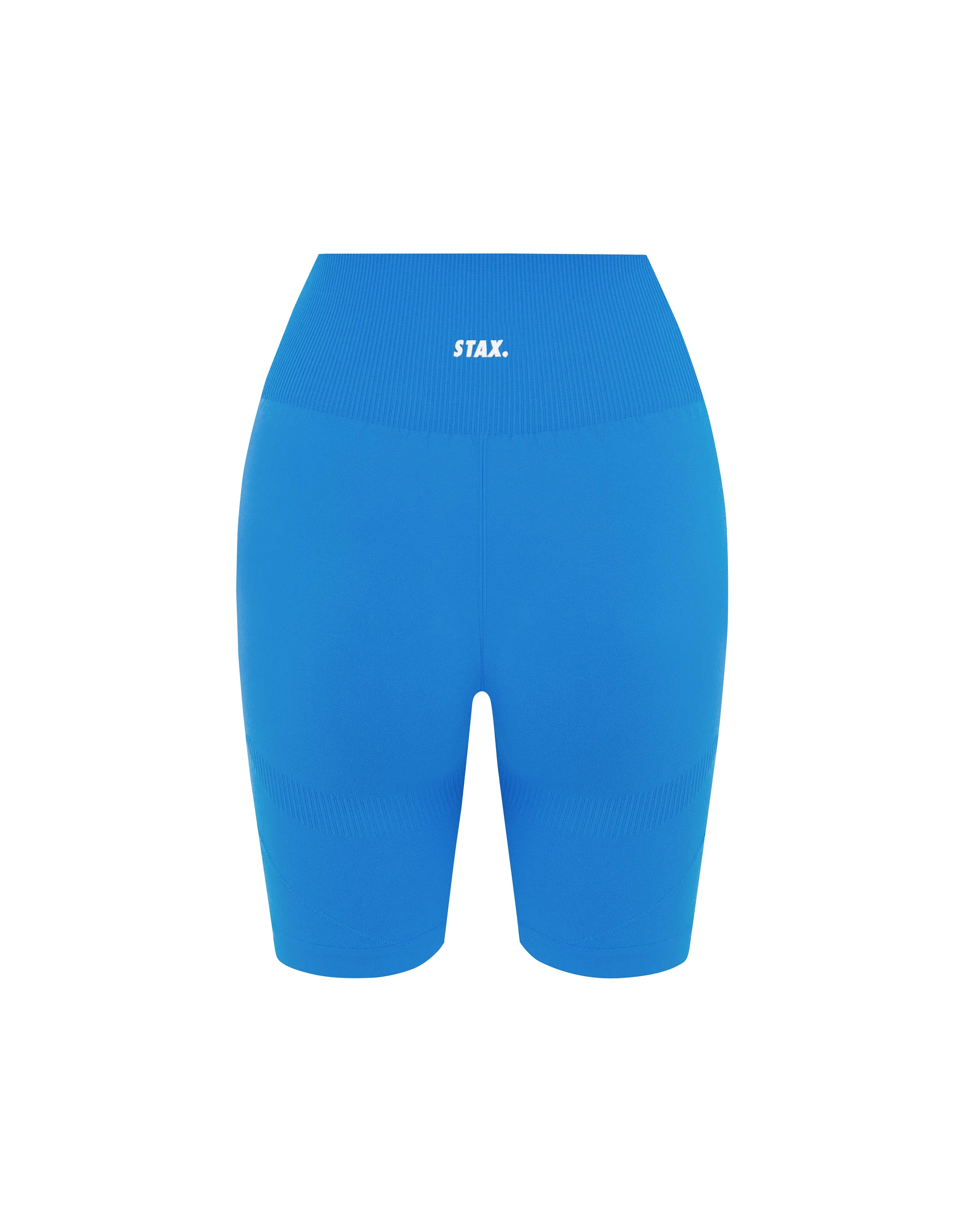 Premium Seamless Midi Bike Shorts - Blue