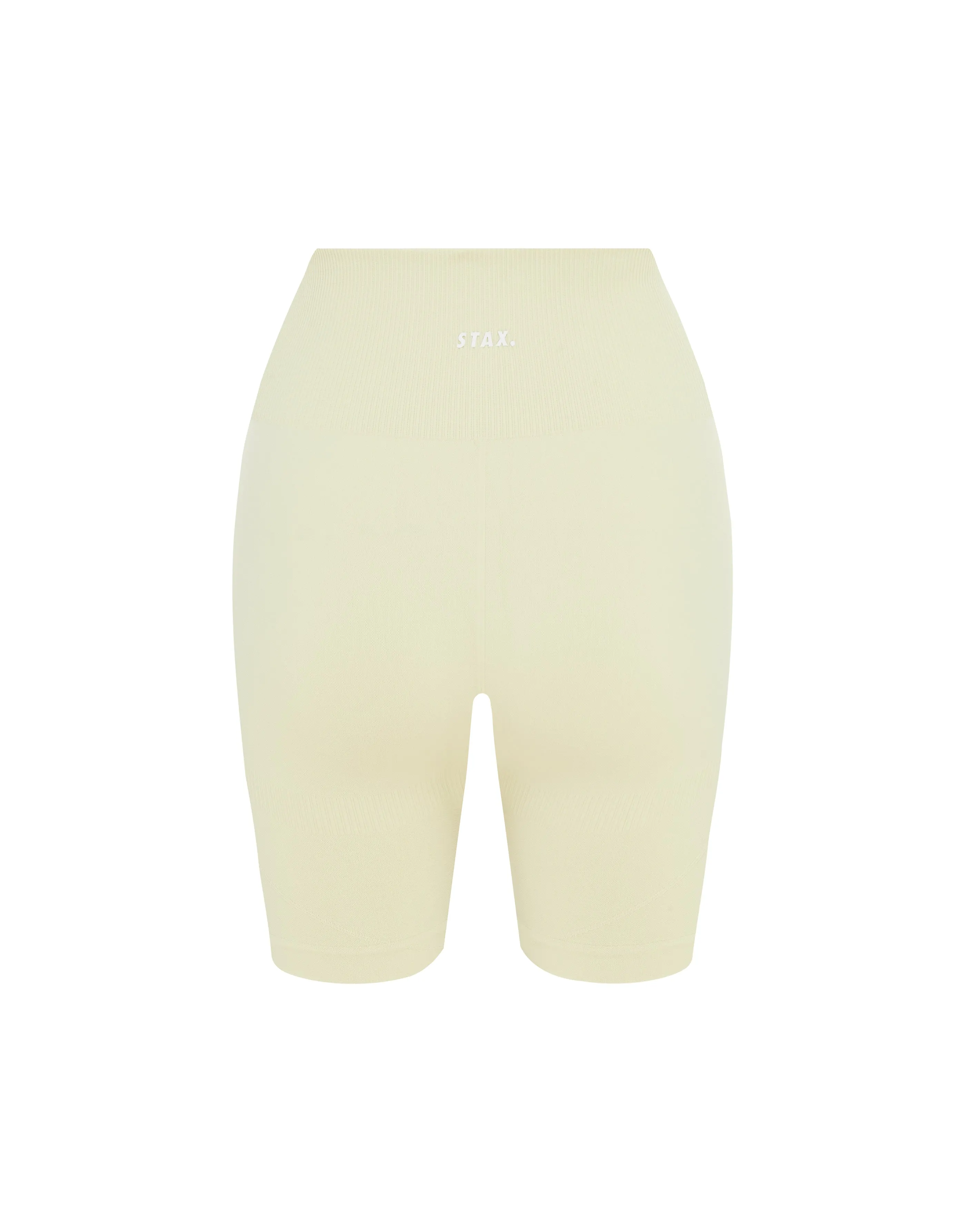 Premium Seamless Midi Bike Shorts - Vanilla Essence
