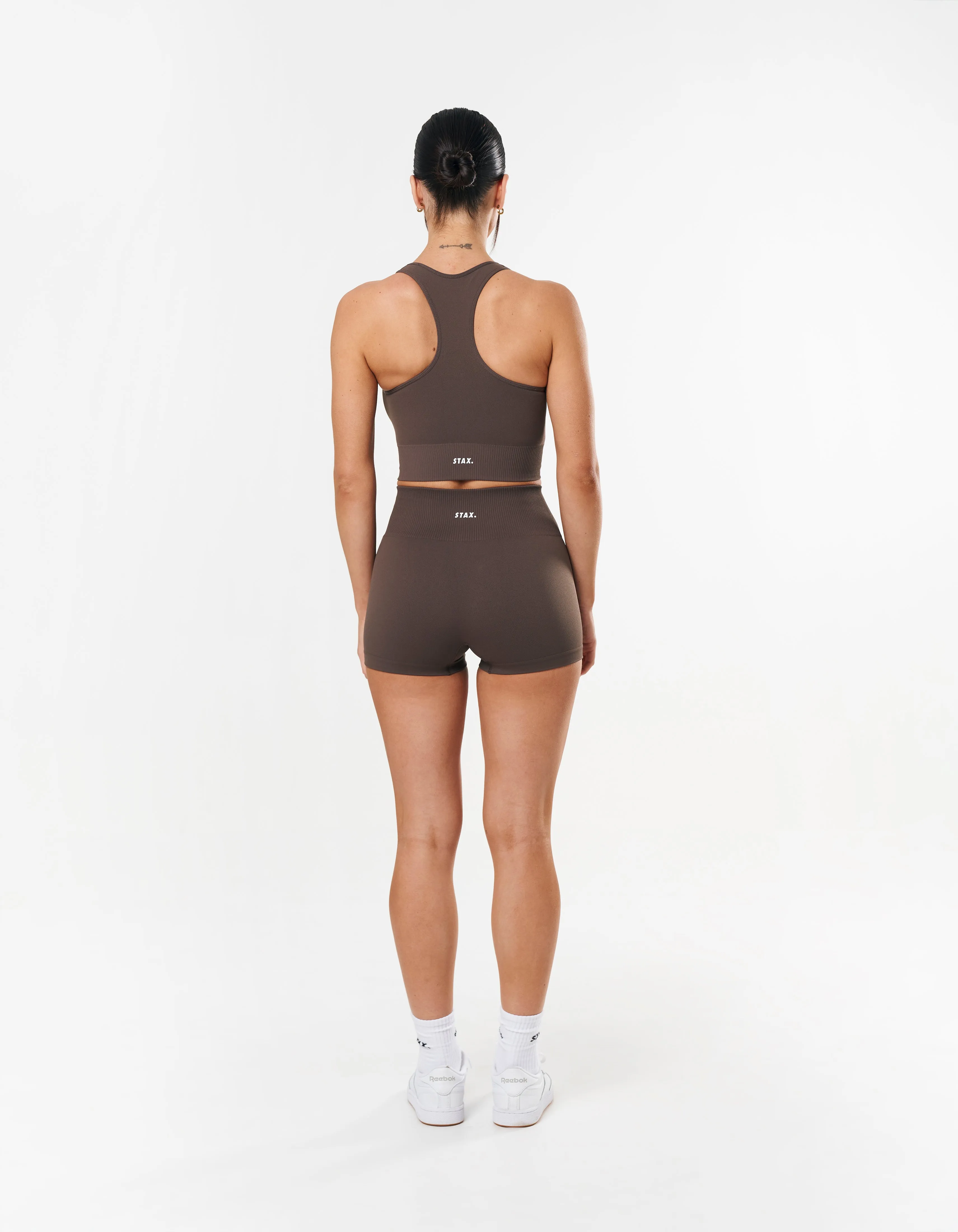 Premium Seamless Mini Bike Shorts - Cedar