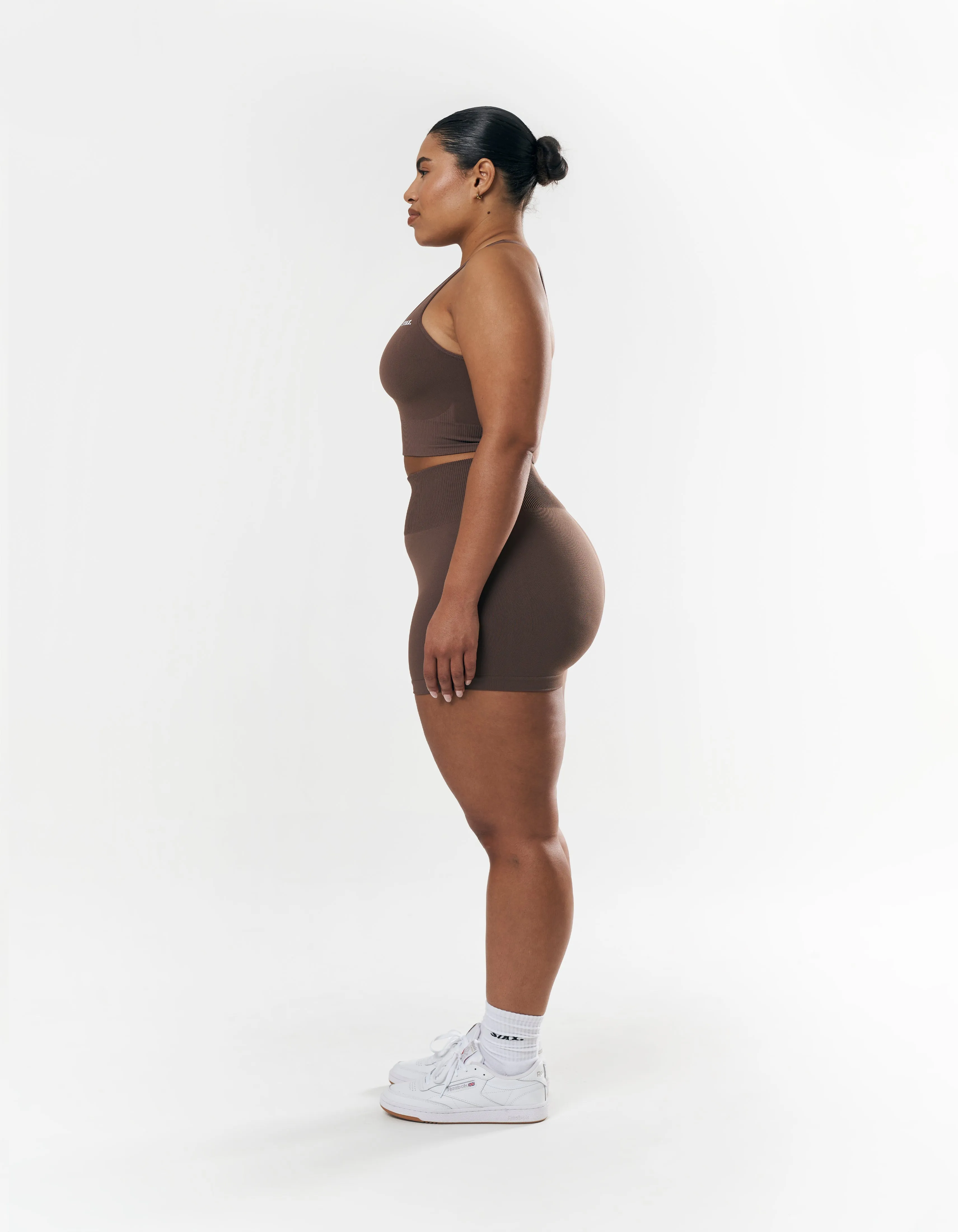 Premium Seamless Mini Bike Shorts - Cedar