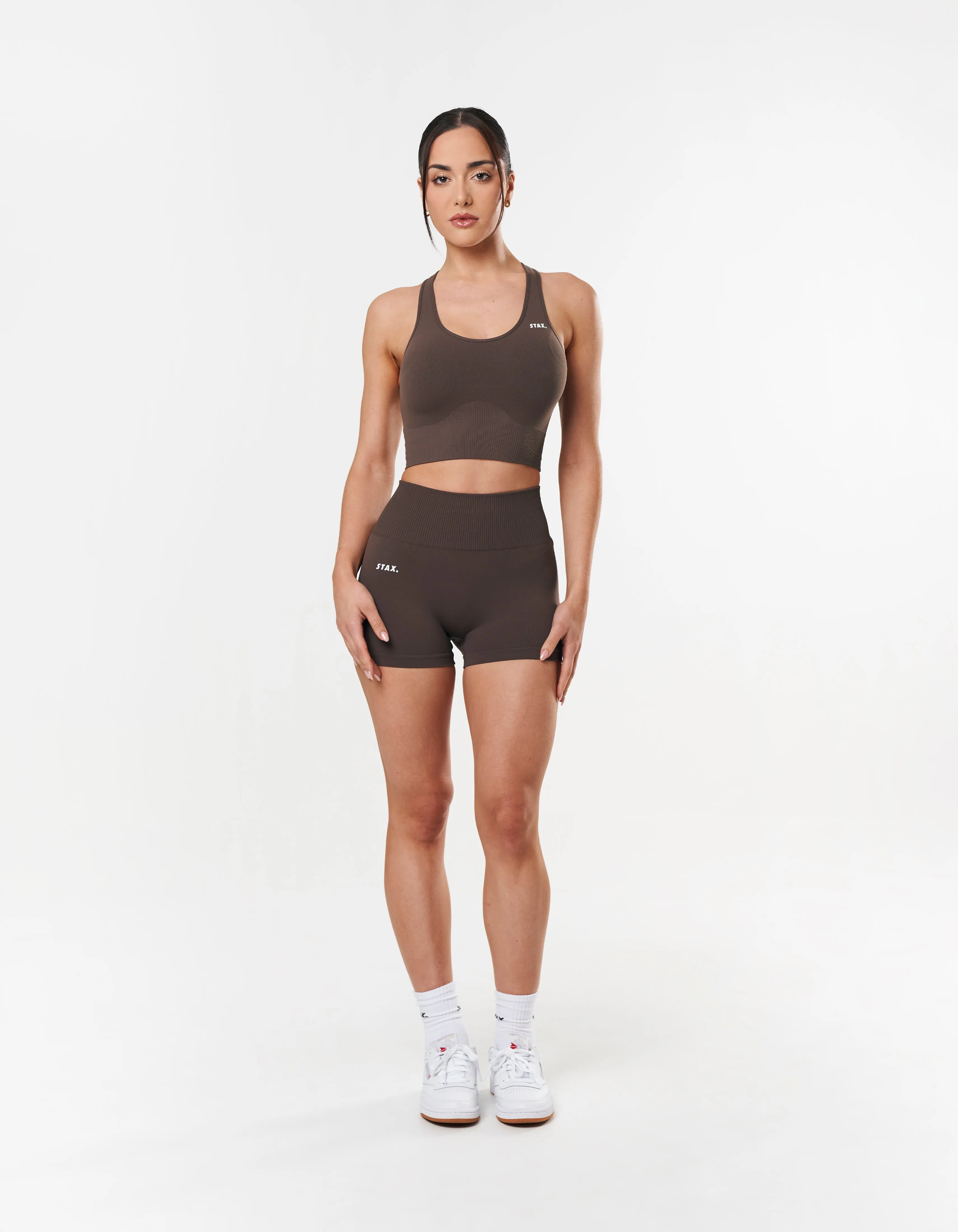 Premium Seamless Mini Bike Shorts - Cedar