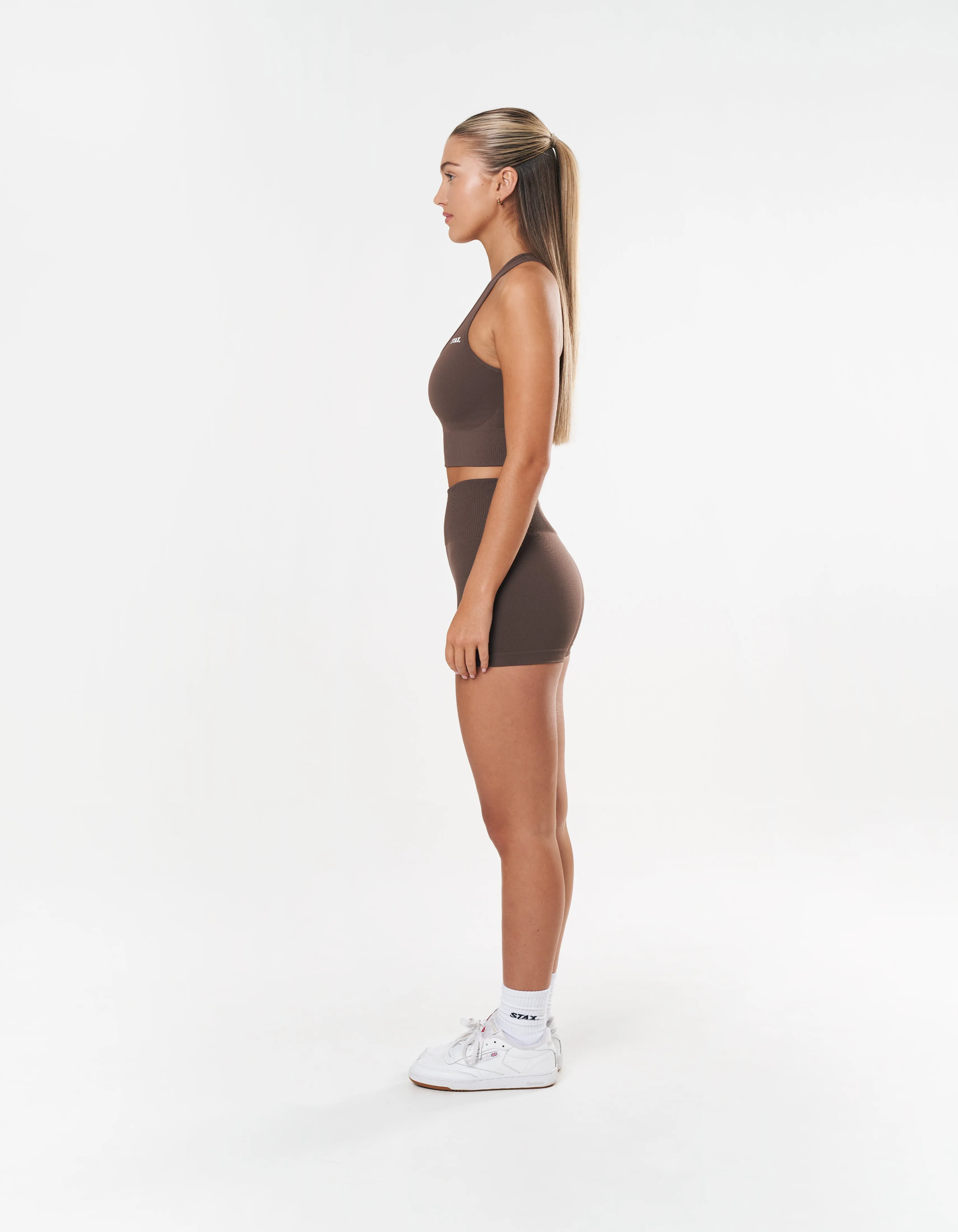 Premium Seamless Mini Bike Shorts - Cedar