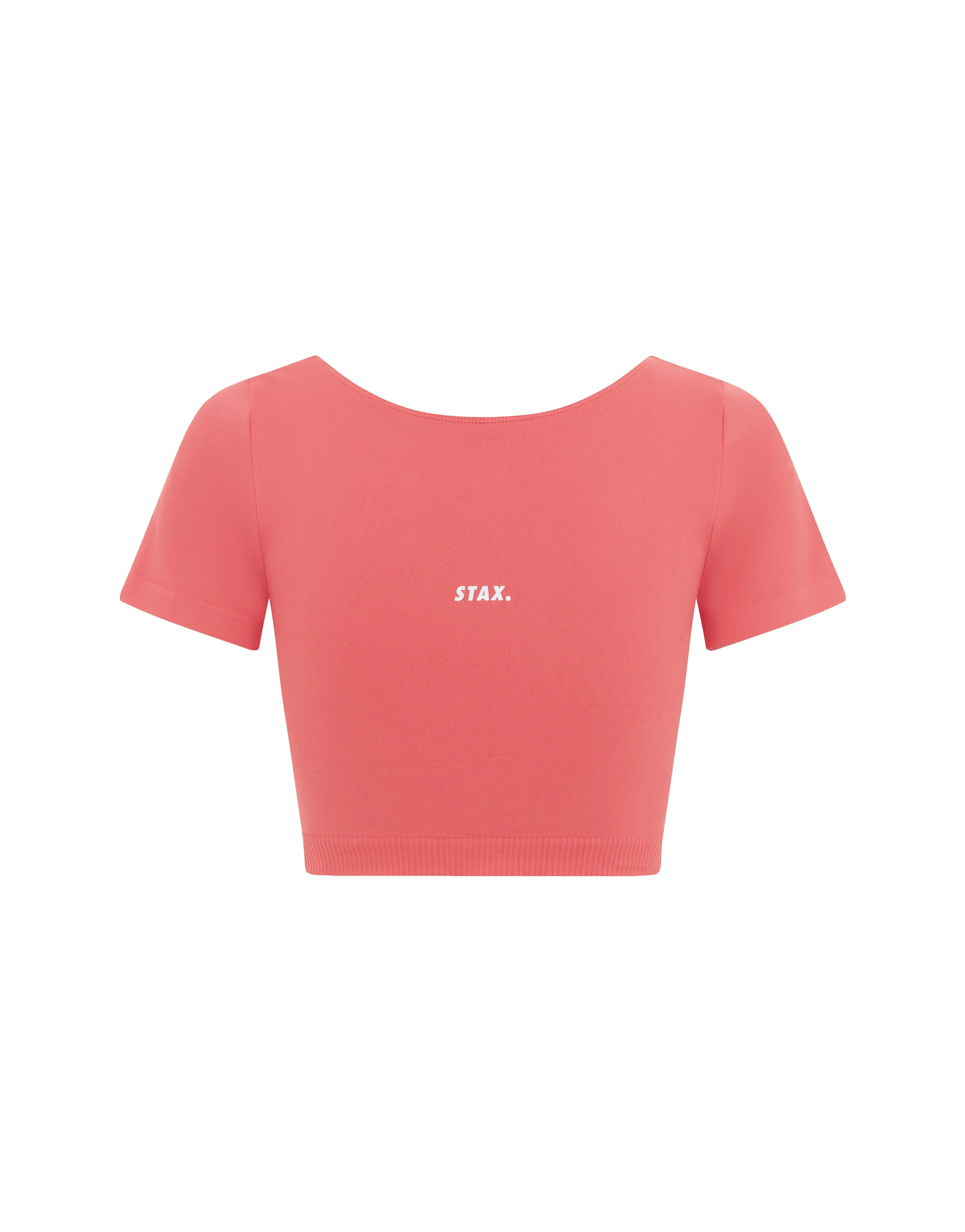 Premium Seamless Scoop Tee - Pink
