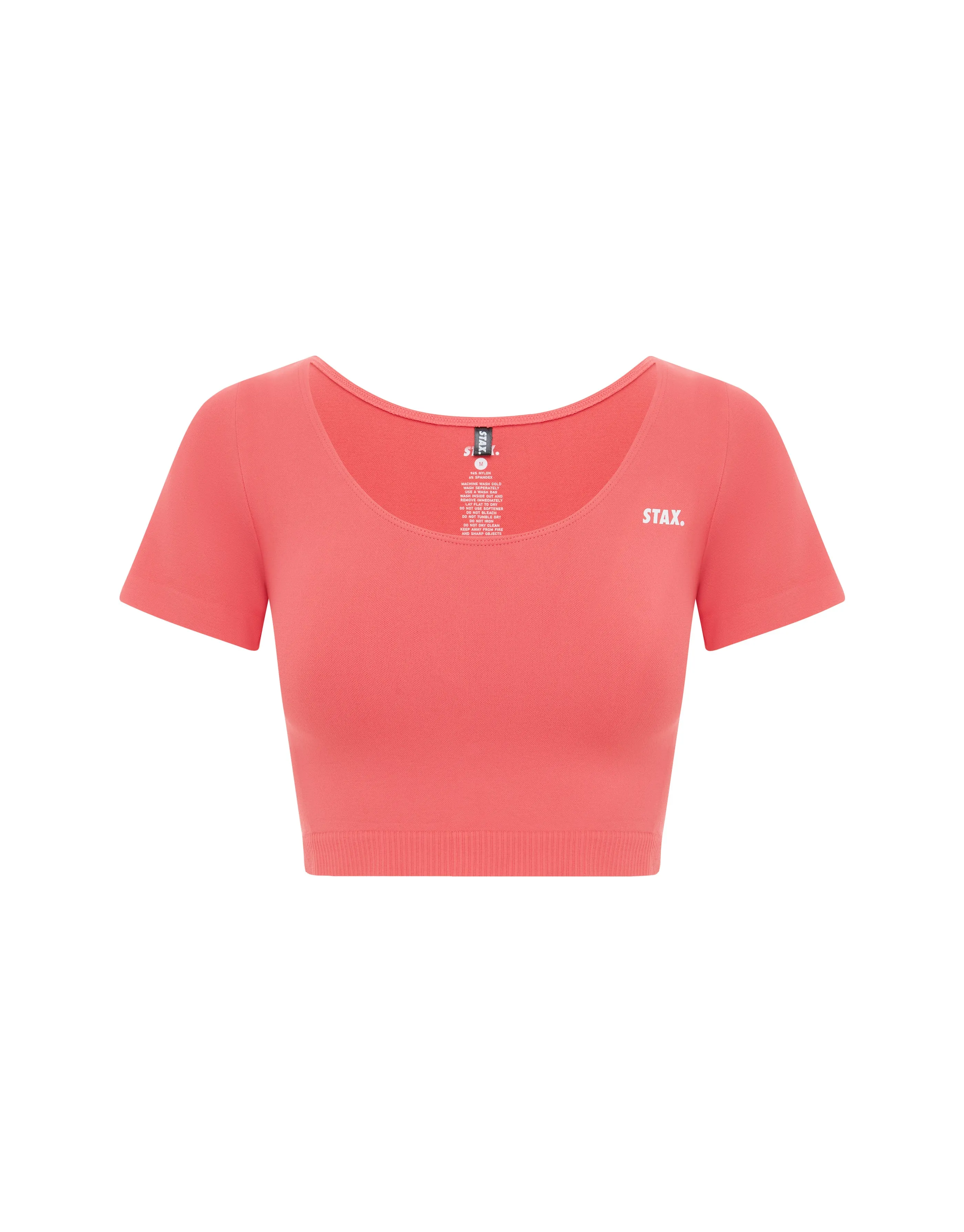 Premium Seamless Scoop Tee - Pink