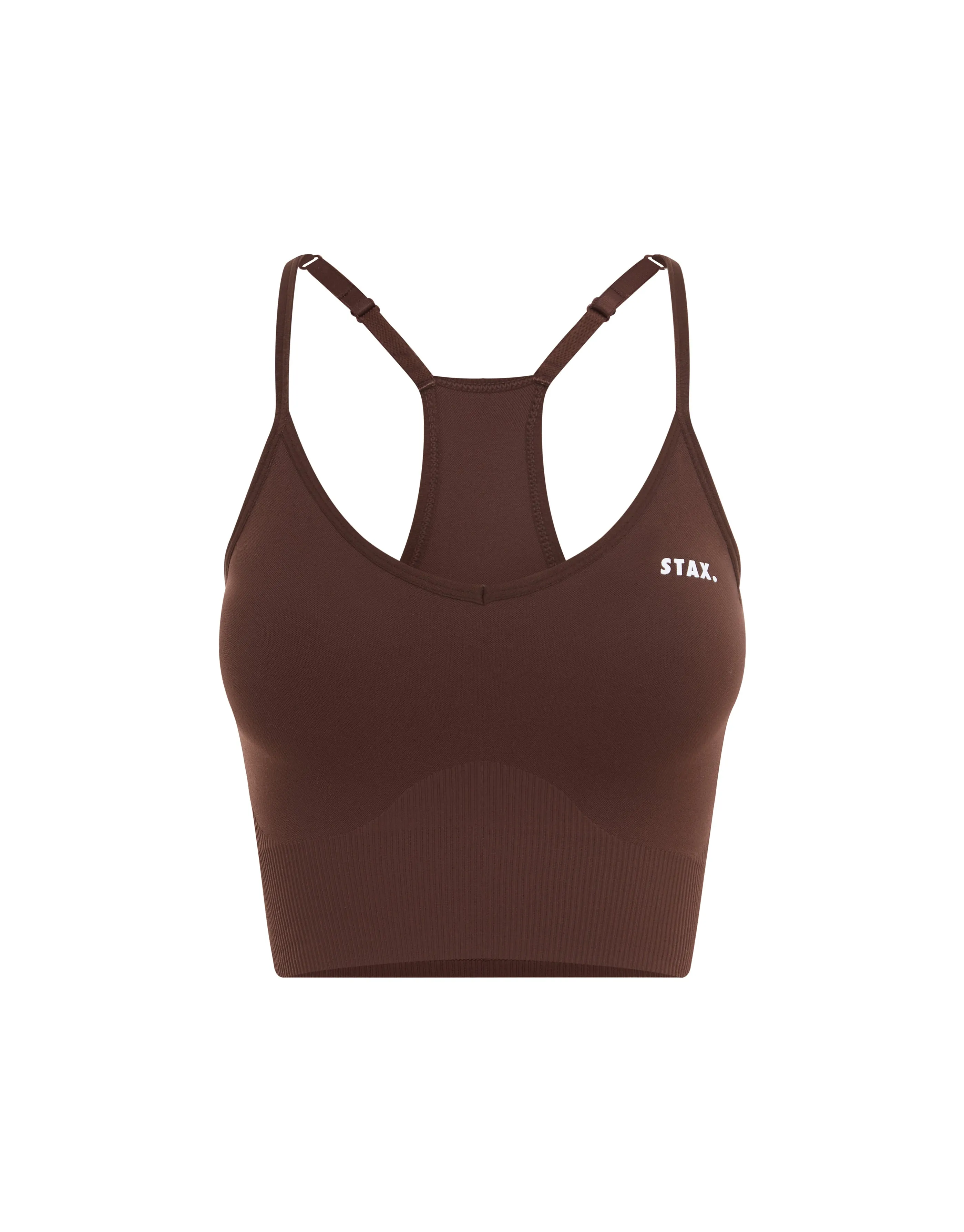 Premium Seamless Strappy Crop - Umber