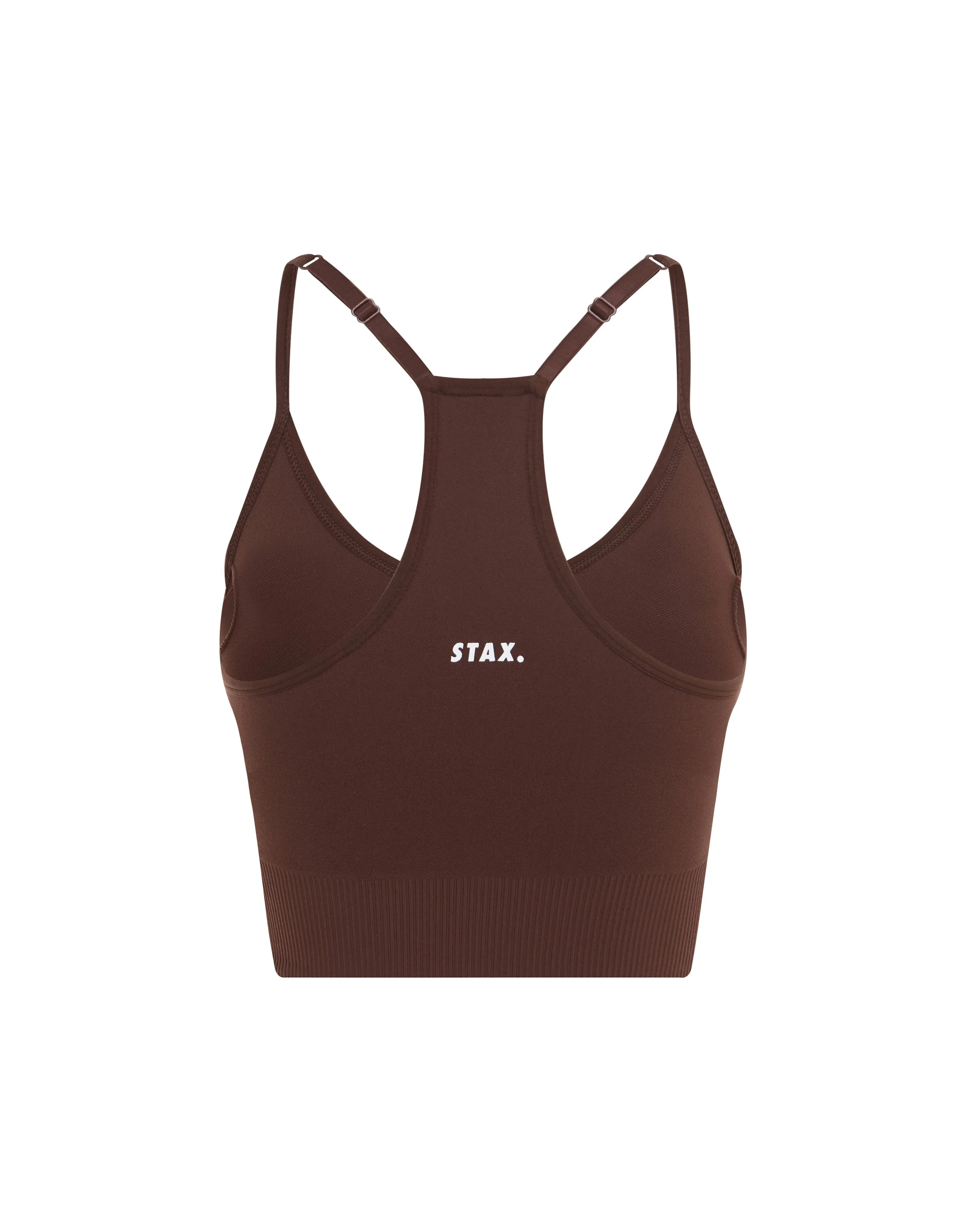 Premium Seamless Strappy Crop - Umber