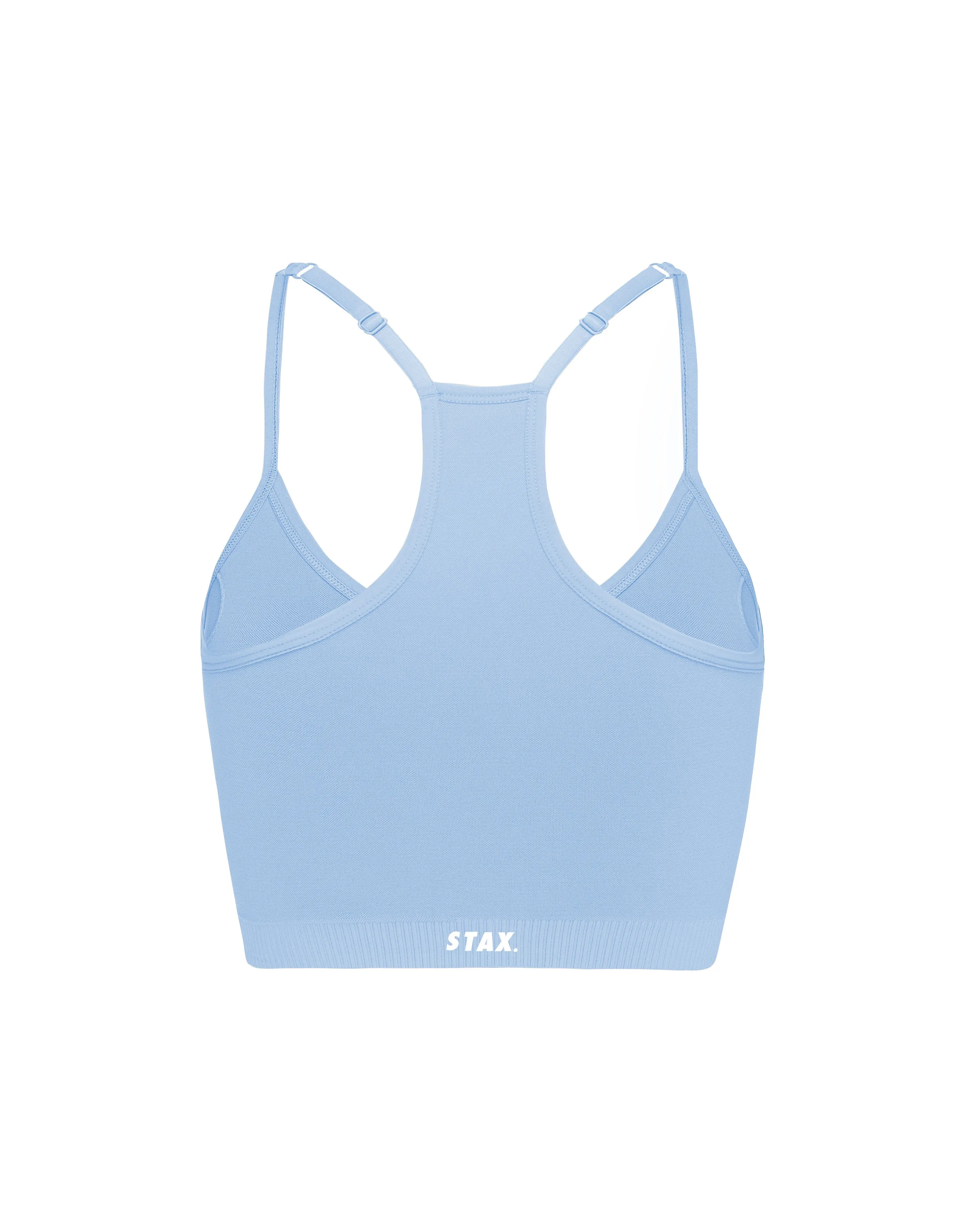 Premium Seamless Strappy Crop V5.1 - Baby Blue
