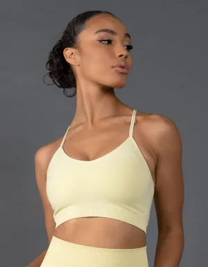 Premium Seamless Strappy Crop V5.1 - Lemon