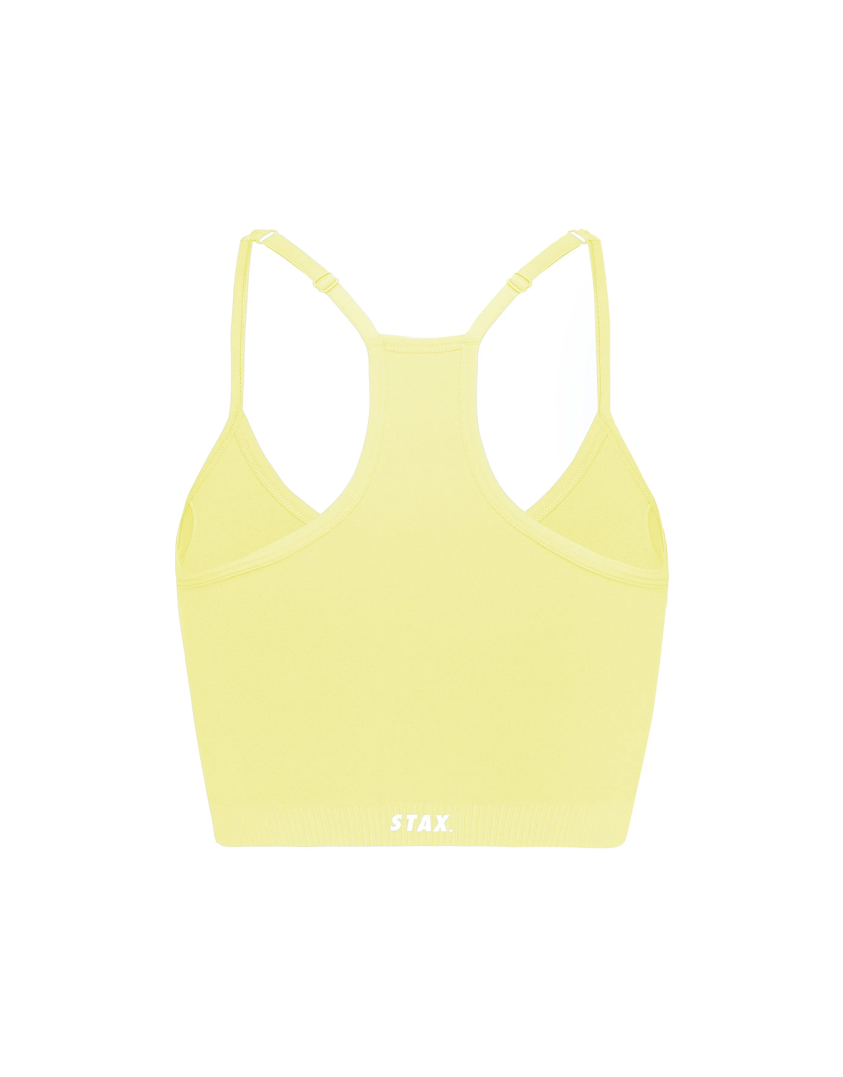Premium Seamless Strappy Crop V5.1 - Lemon