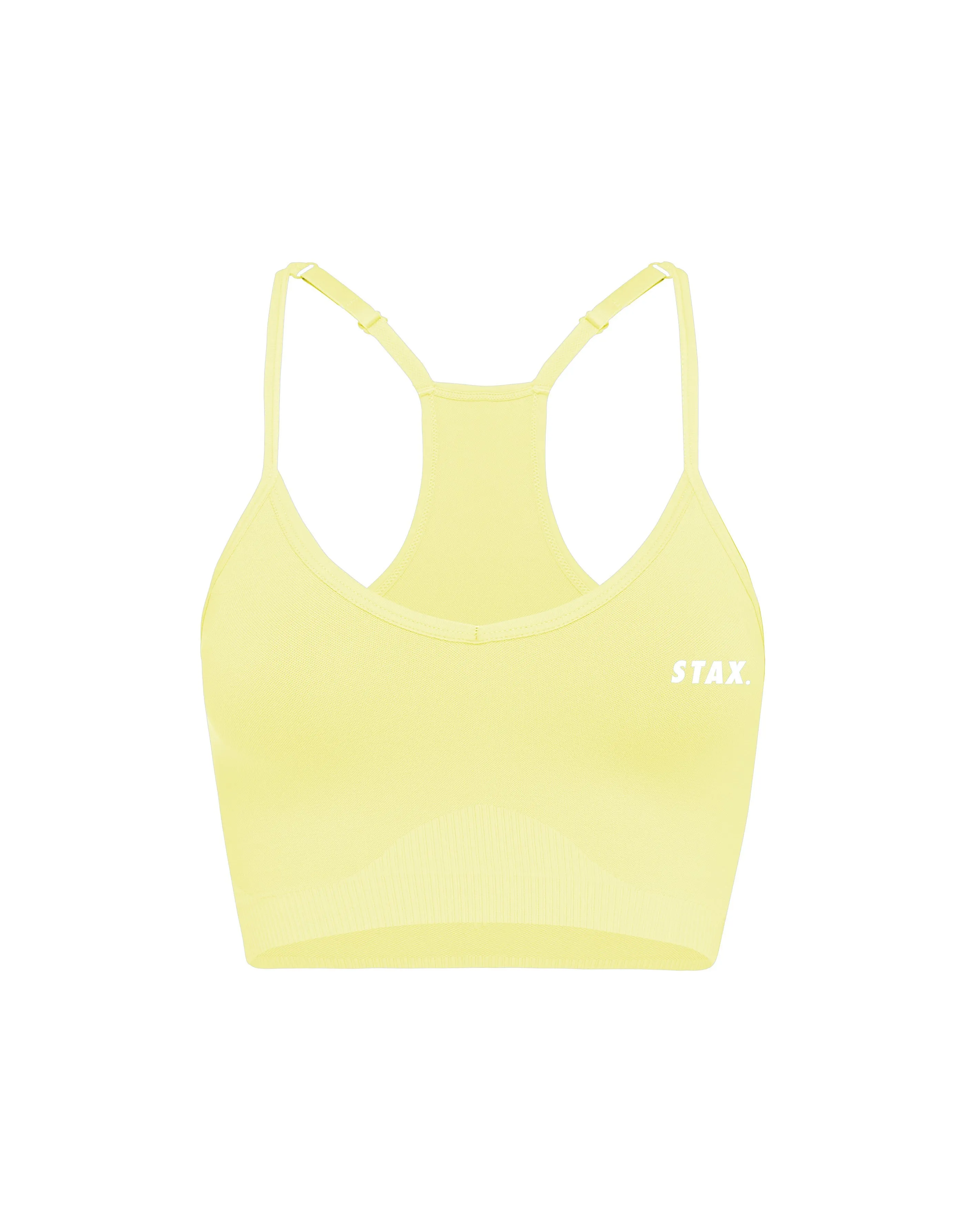 Premium Seamless Strappy Crop V5.1 - Lemon