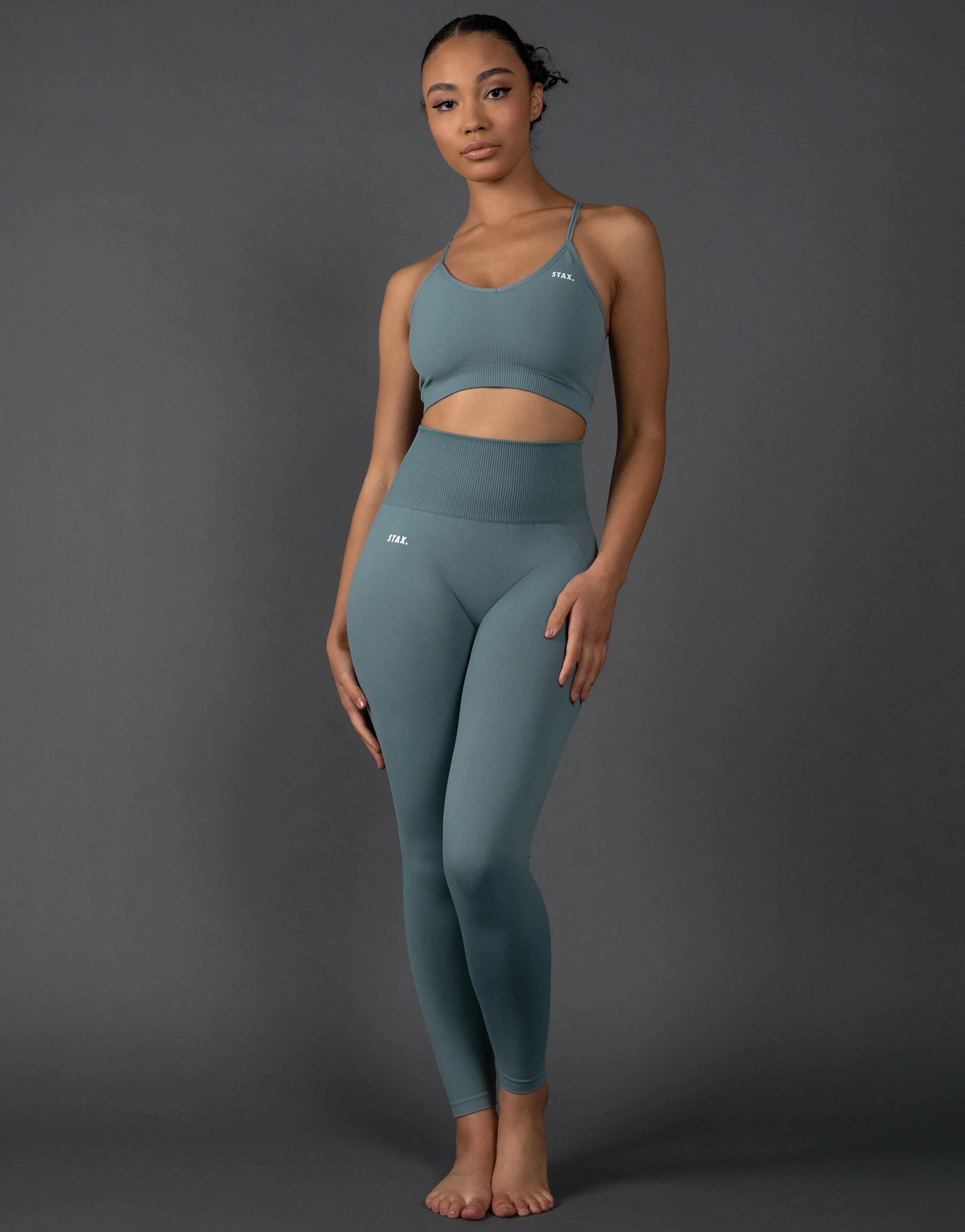 Premium Seamless Strappy Crop V5.1 - Mist