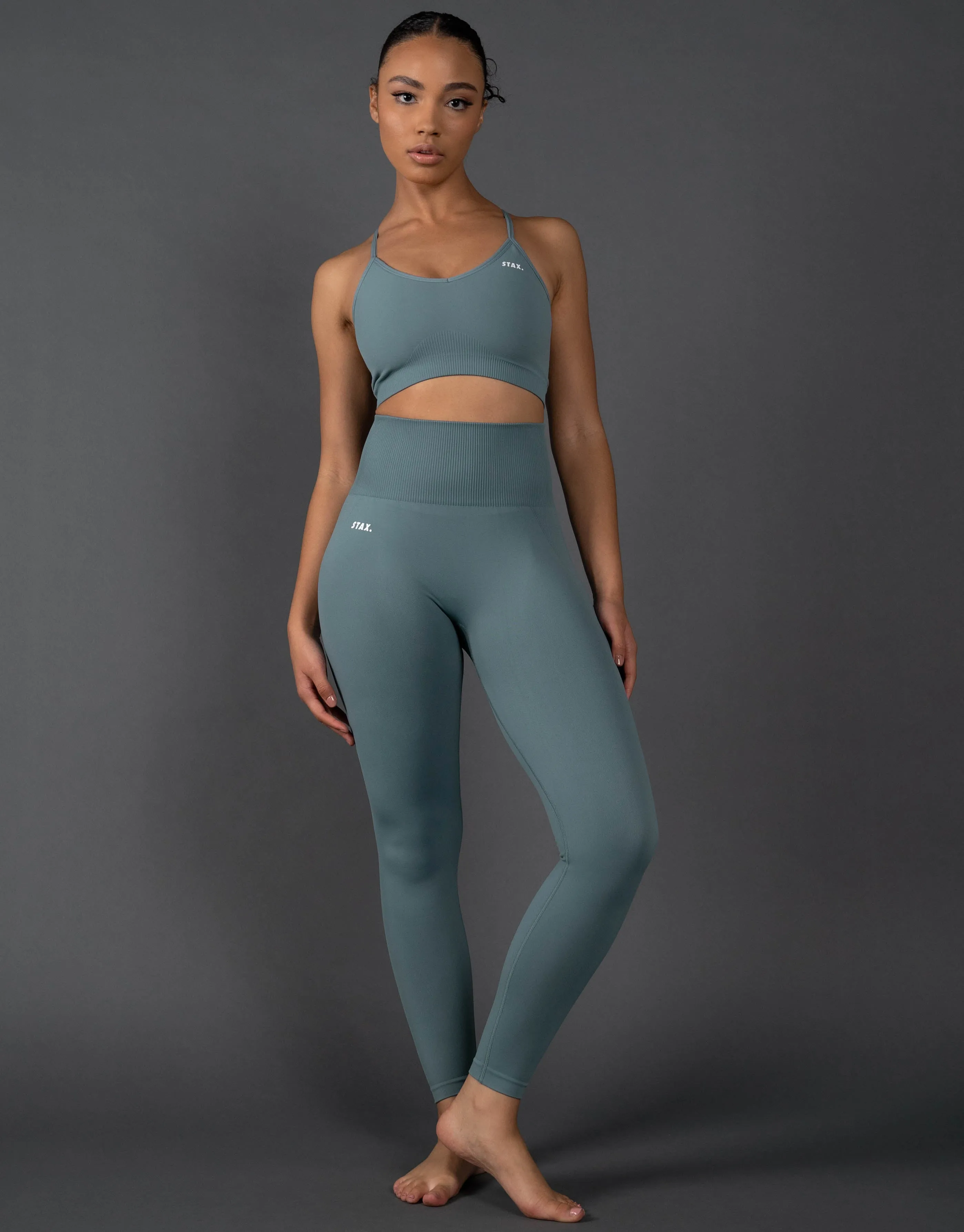Premium Seamless Strappy Crop V5.1 - Mist