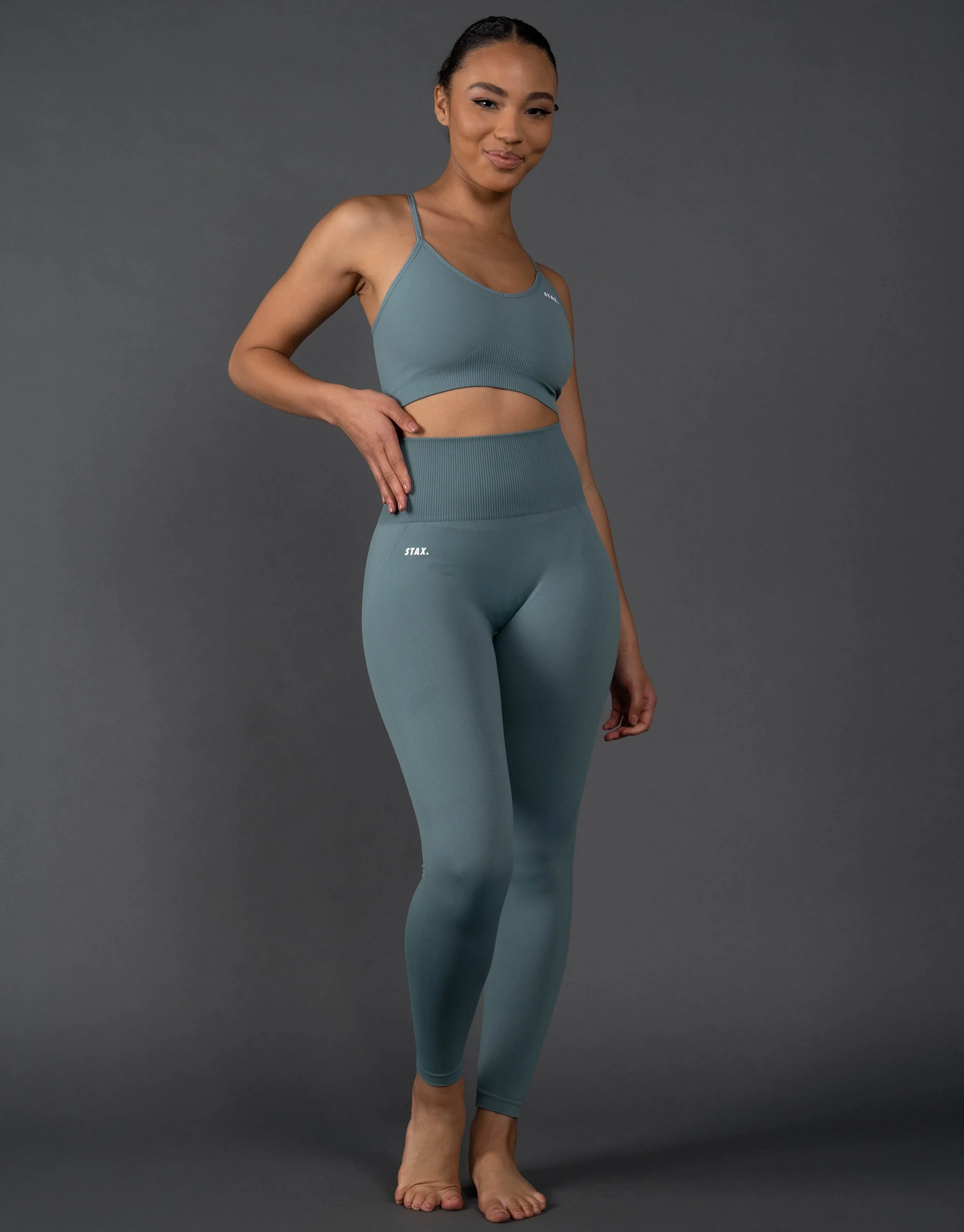 Premium Seamless Strappy Crop V5.1 - Mist